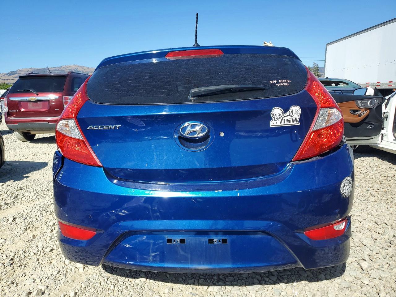 2015 Hyundai Accent Gs Blue vin: KMHCT5AE8FU217966