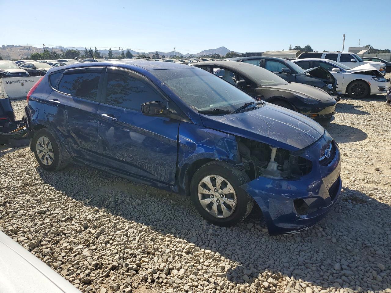 2015 Hyundai Accent Gs Blue vin: KMHCT5AE8FU217966