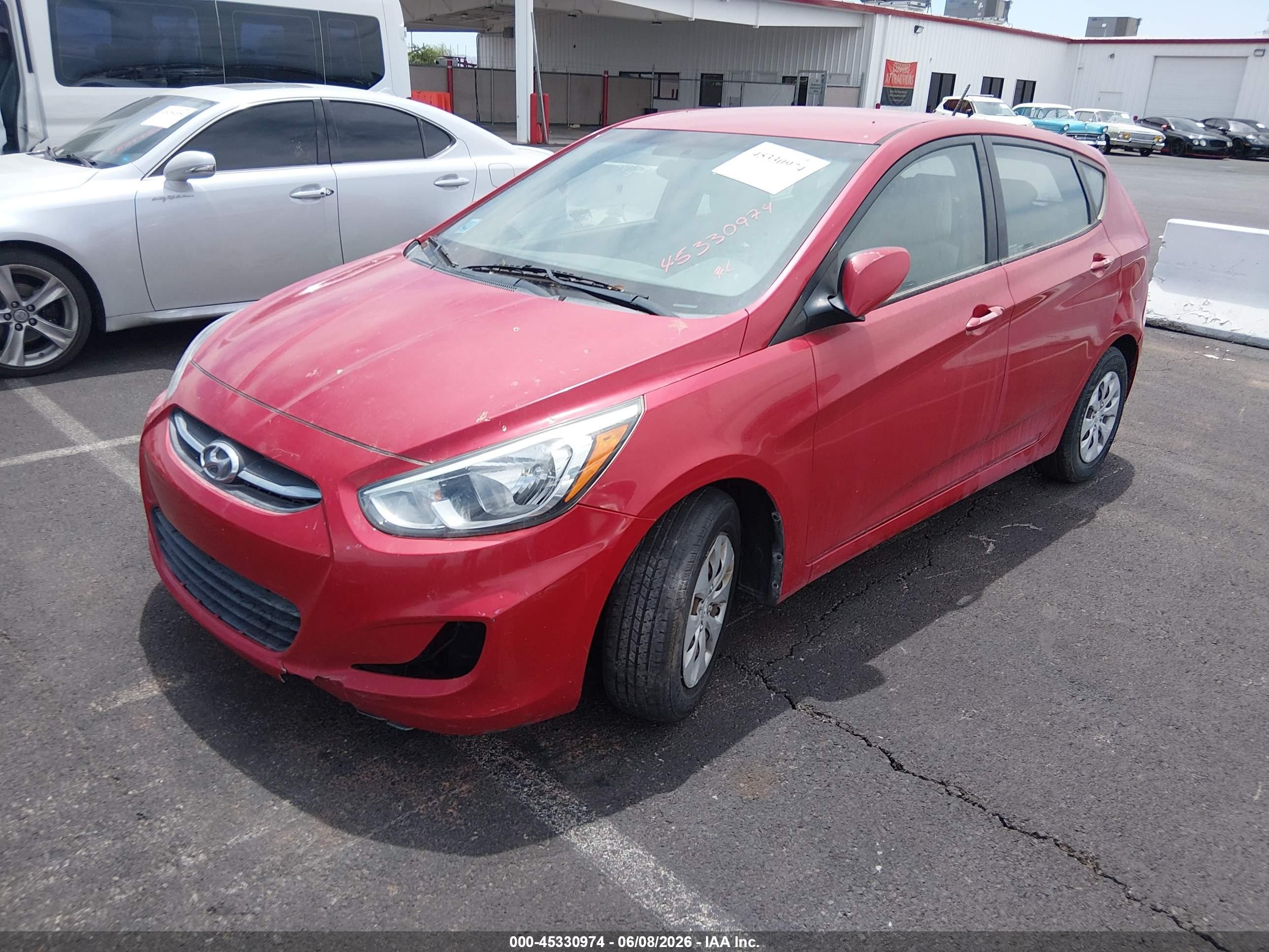 2016 Hyundai Accent Se Red vin: KMHCT5AE8GU243436