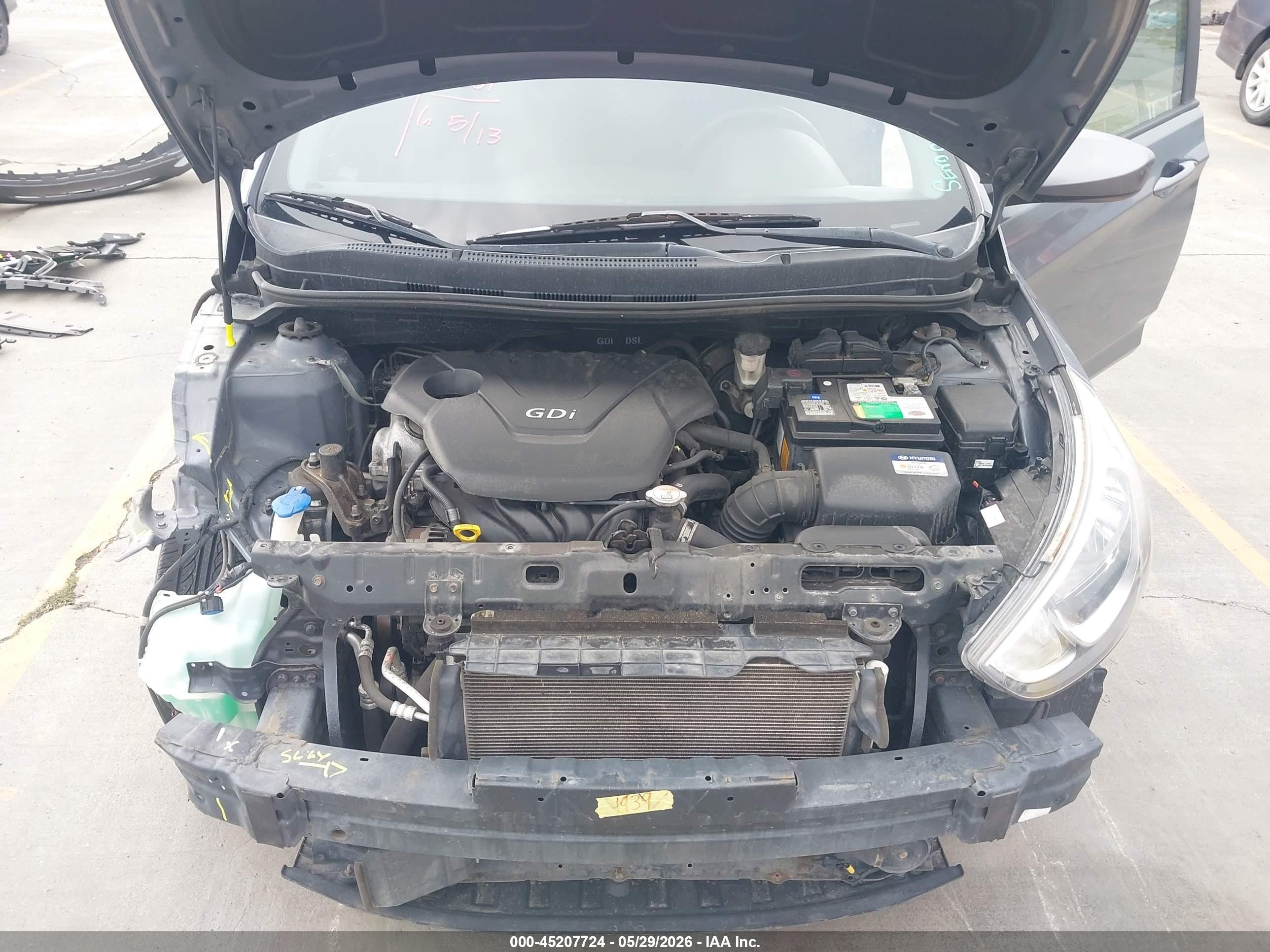 2016 Hyundai Accent Se Gray vin: KMHCT5AE8GU283807