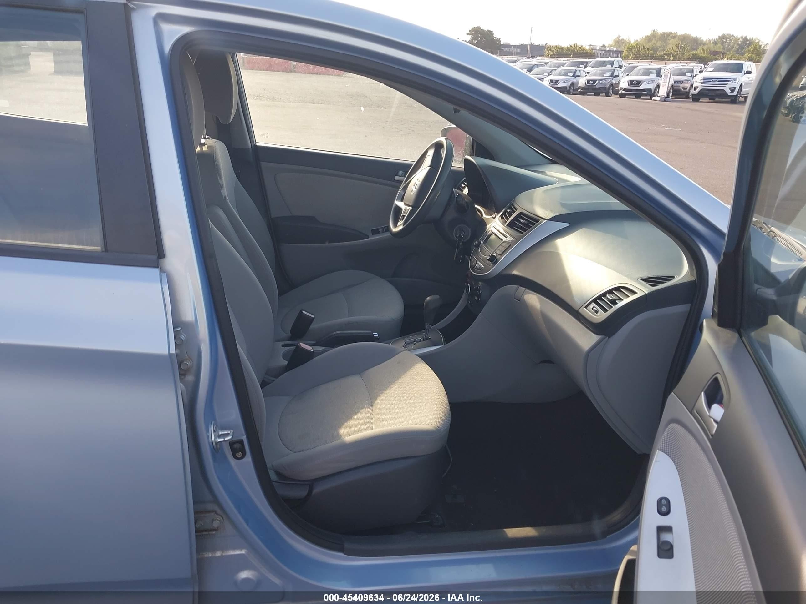 2012 Hyundai Accent Gs Light Blue vin: KMHCT5AE9CU011647