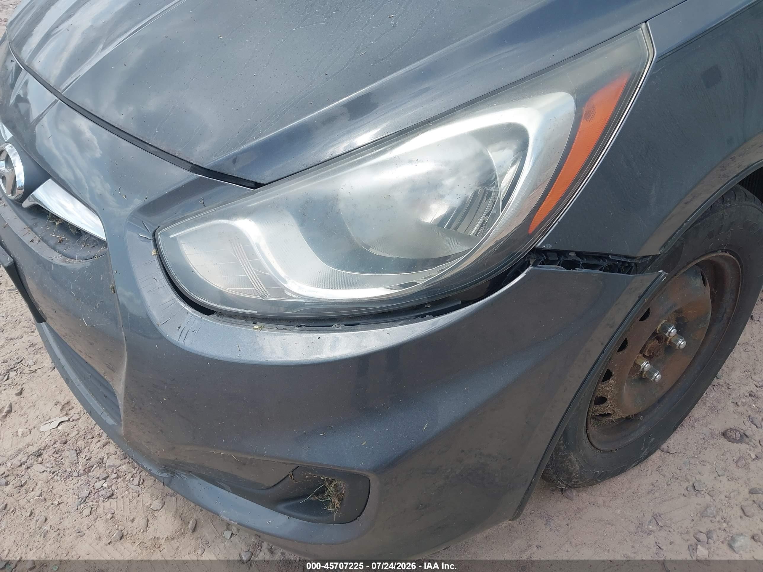 2012 Hyundai Accent Gs Gray vin: KMHCT5AE9CU016380