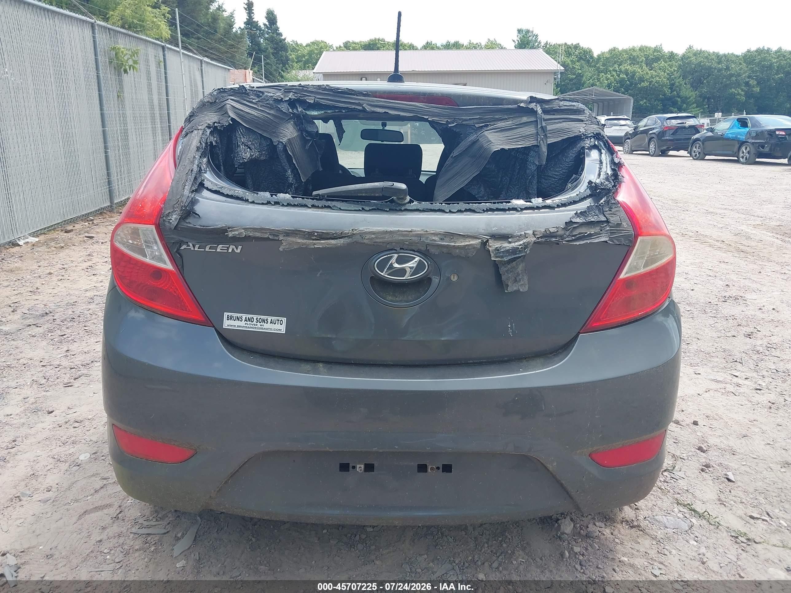 2012 Hyundai Accent Gs Gray vin: KMHCT5AE9CU016380