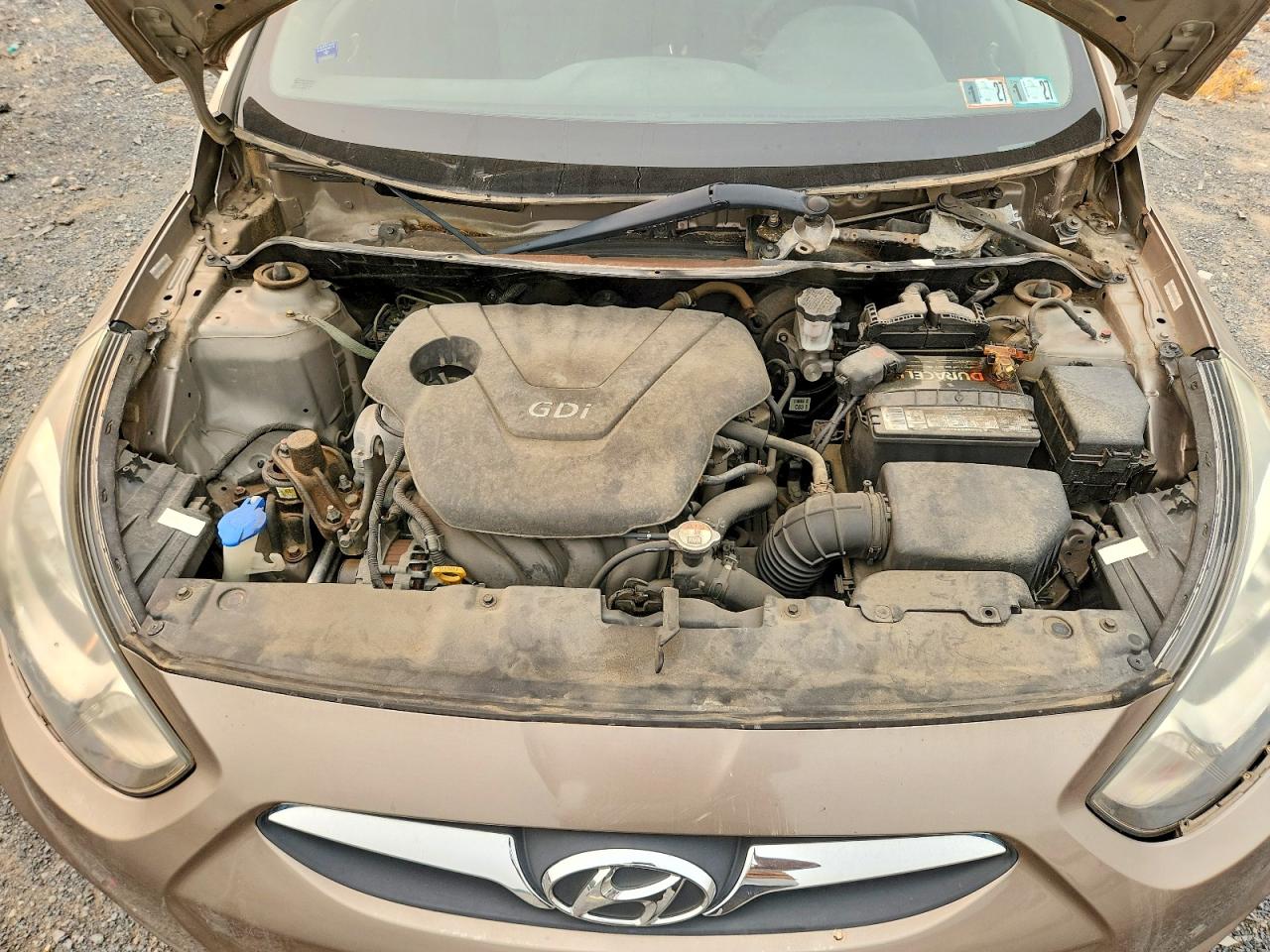 2012 Hyundai Accent Gs Бежевый vin: KMHCT5AE9CU034197