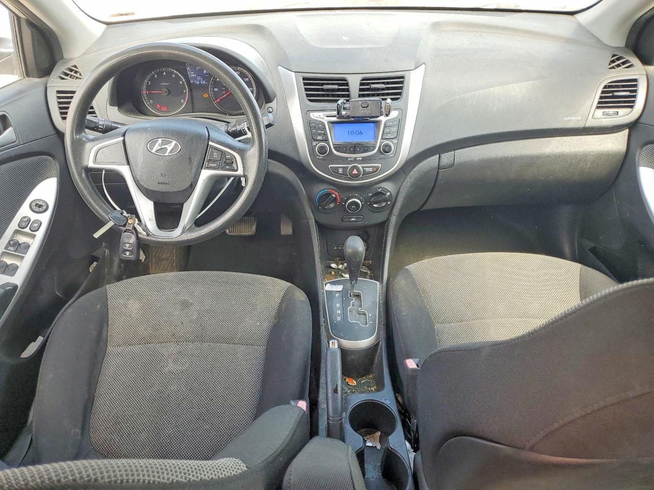 2012 Hyundai Accent Silver vin: KMHCT5AE9CU045488
