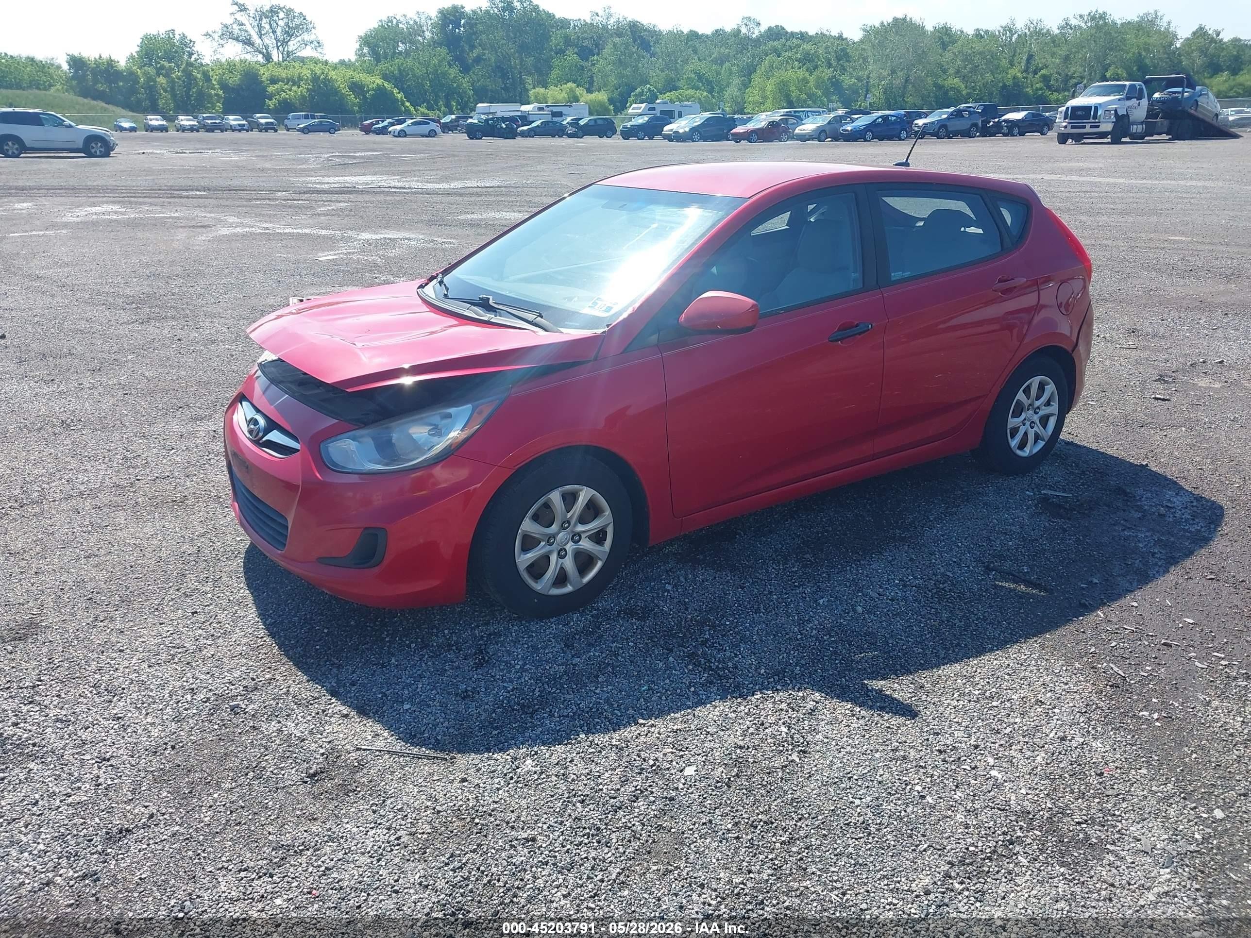 2013 Hyundai Accent Gs Red vin: KMHCT5AE9DU081764