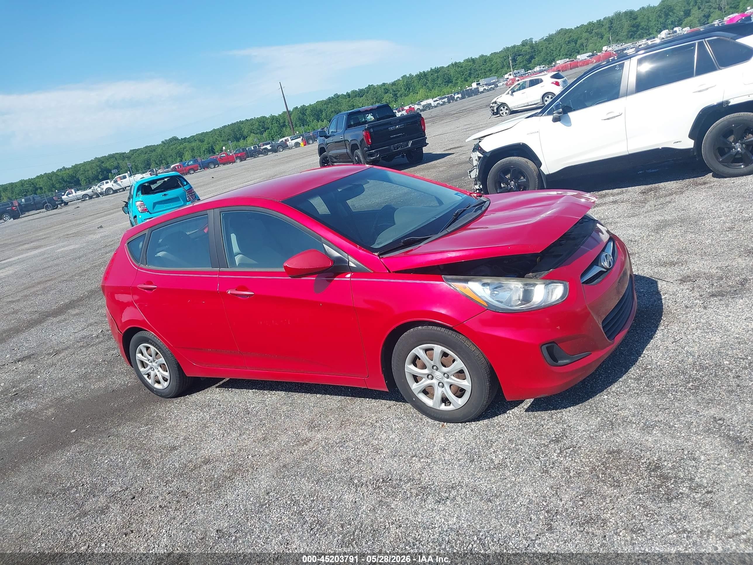 2013 Hyundai Accent Gs Red vin: KMHCT5AE9DU081764