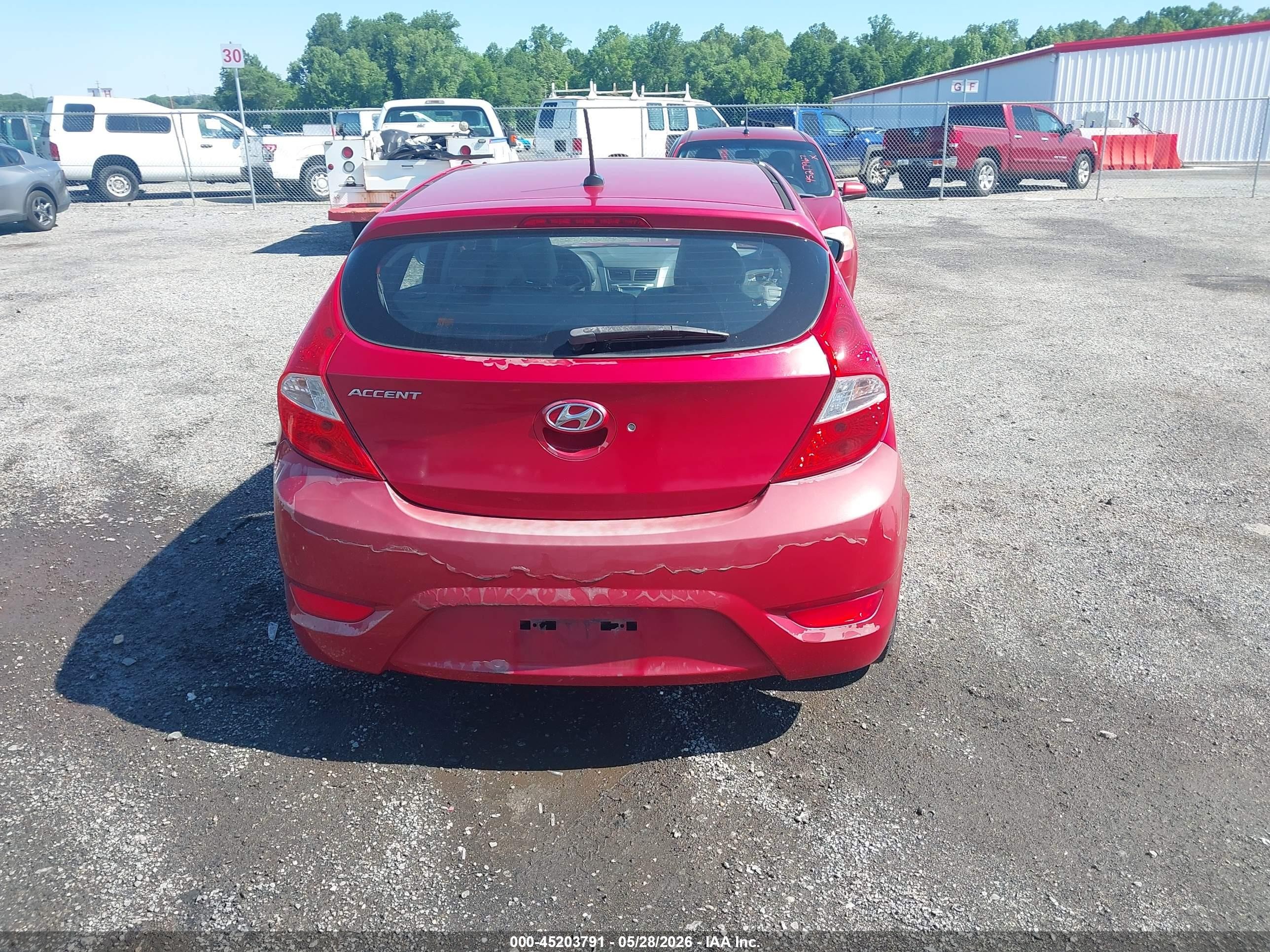 2013 Hyundai Accent Gs Red vin: KMHCT5AE9DU081764