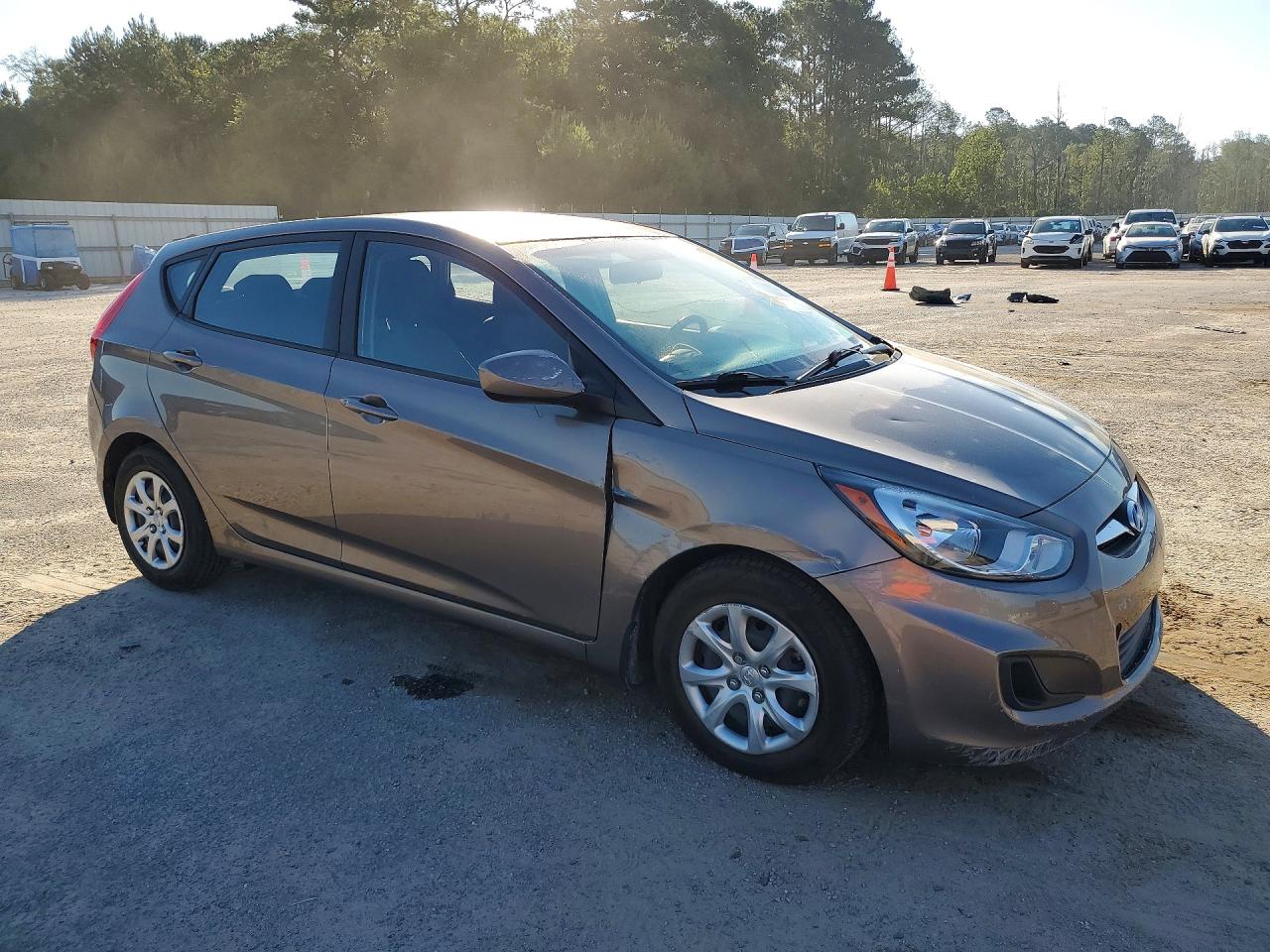 2013 Hyundai Accent Gs Gray vin: KMHCT5AE9DU084504