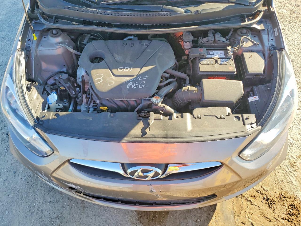 2013 Hyundai Accent Gs Gray vin: KMHCT5AE9DU084504