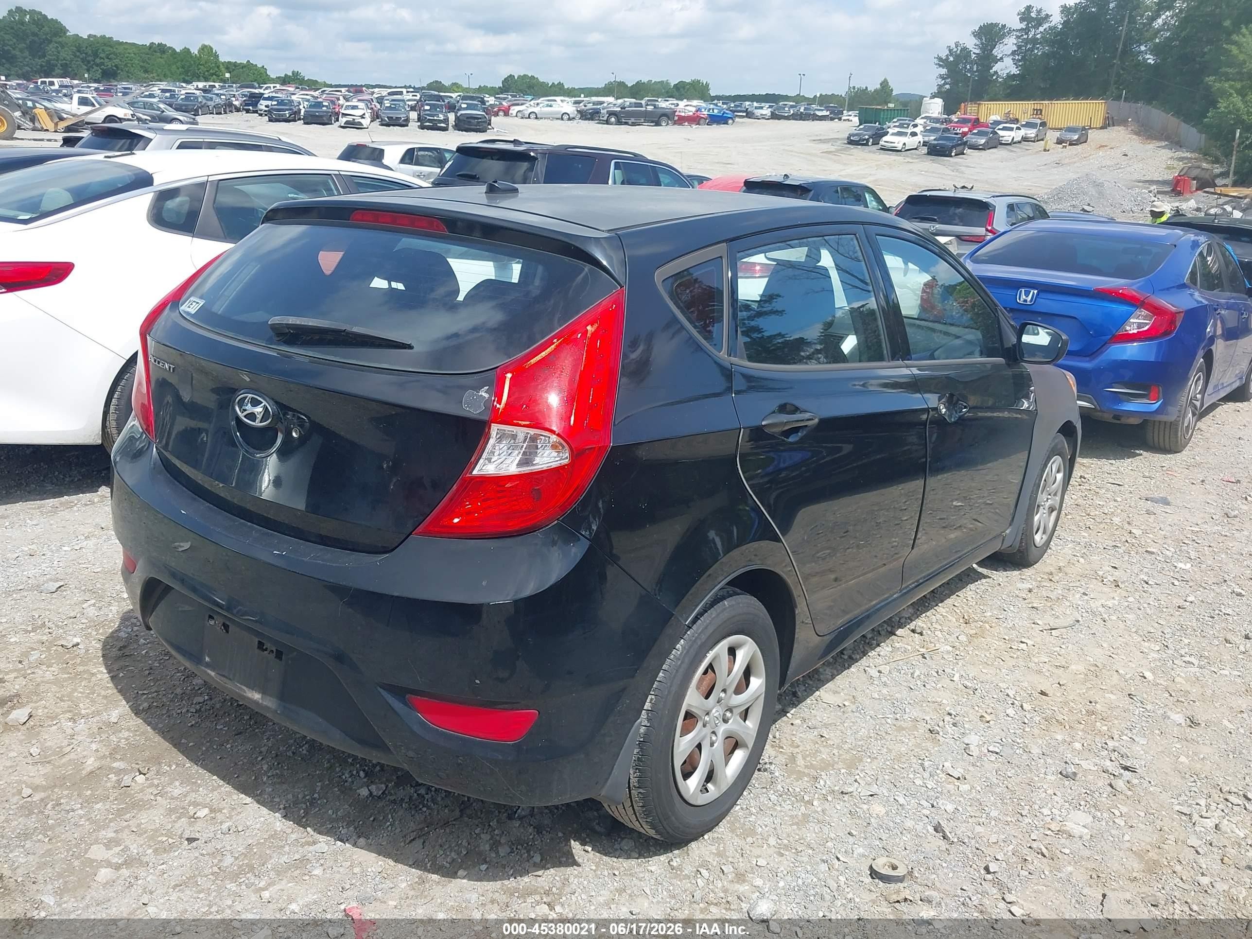2013 Hyundai Accent Gs Black vin: KMHCT5AE9DU094112