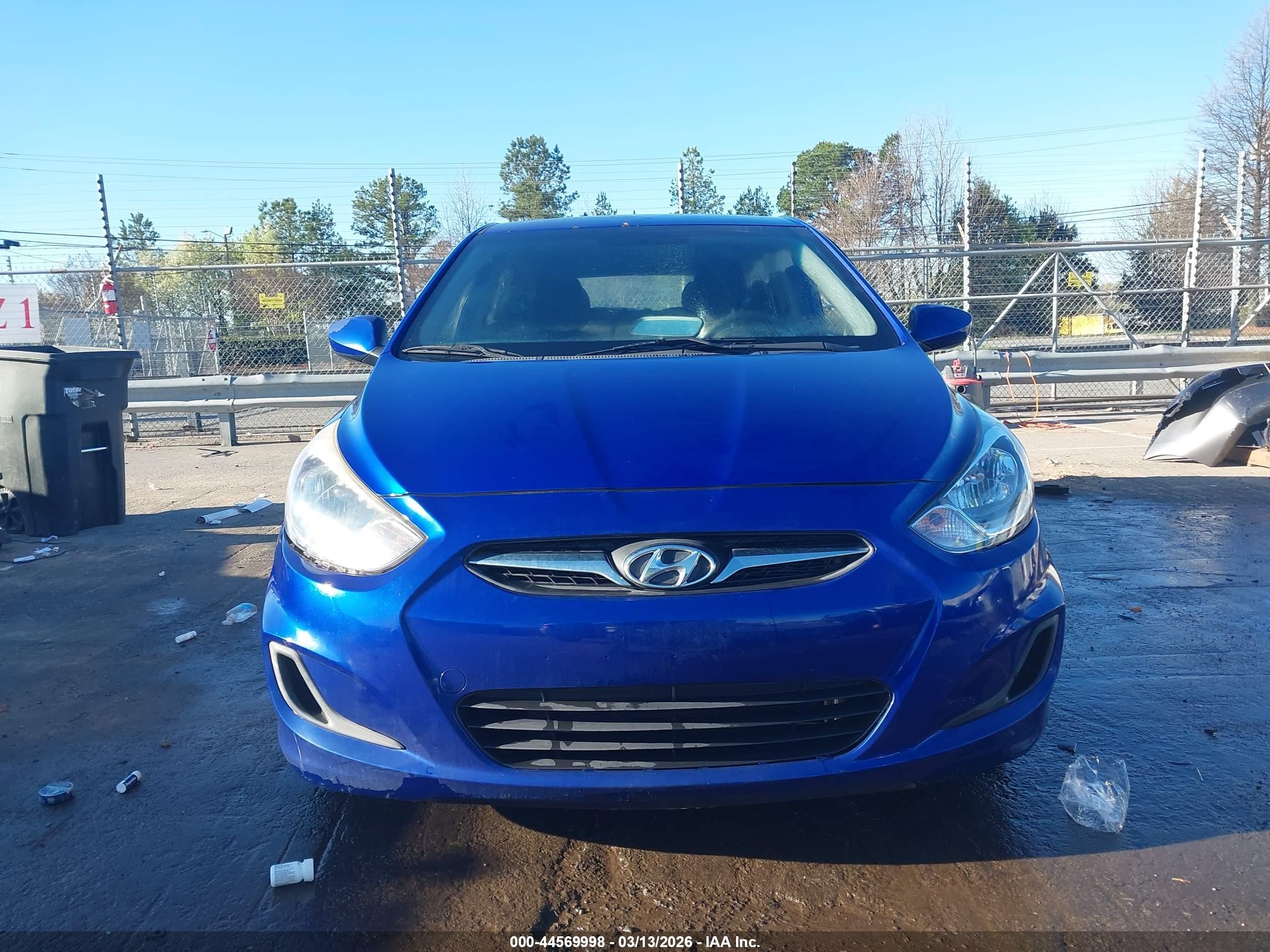 2013 Hyundai Accent Gs Синий vin: KMHCT5AE9DU127500