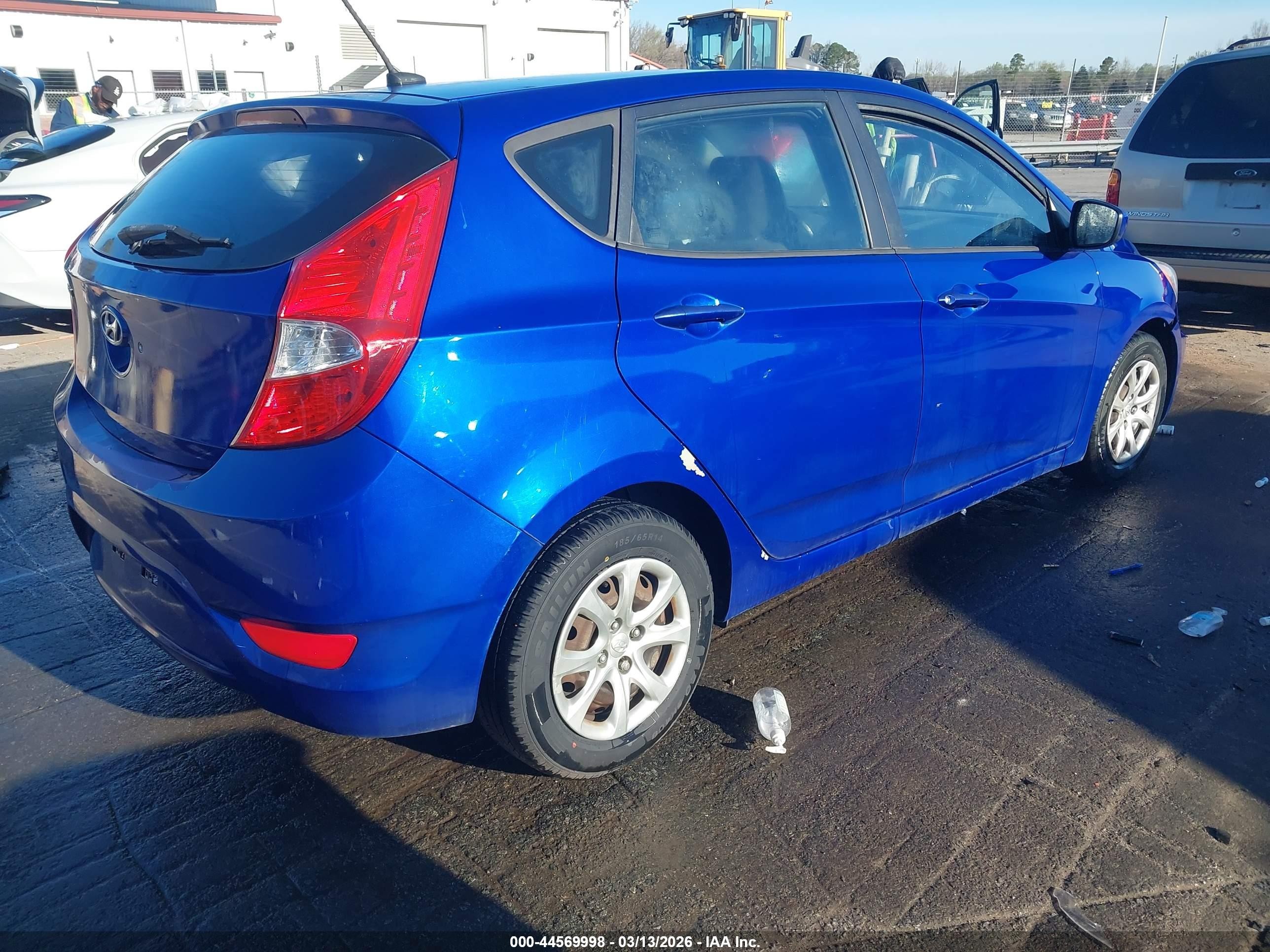 2013 Hyundai Accent Gs Синий vin: KMHCT5AE9DU127500