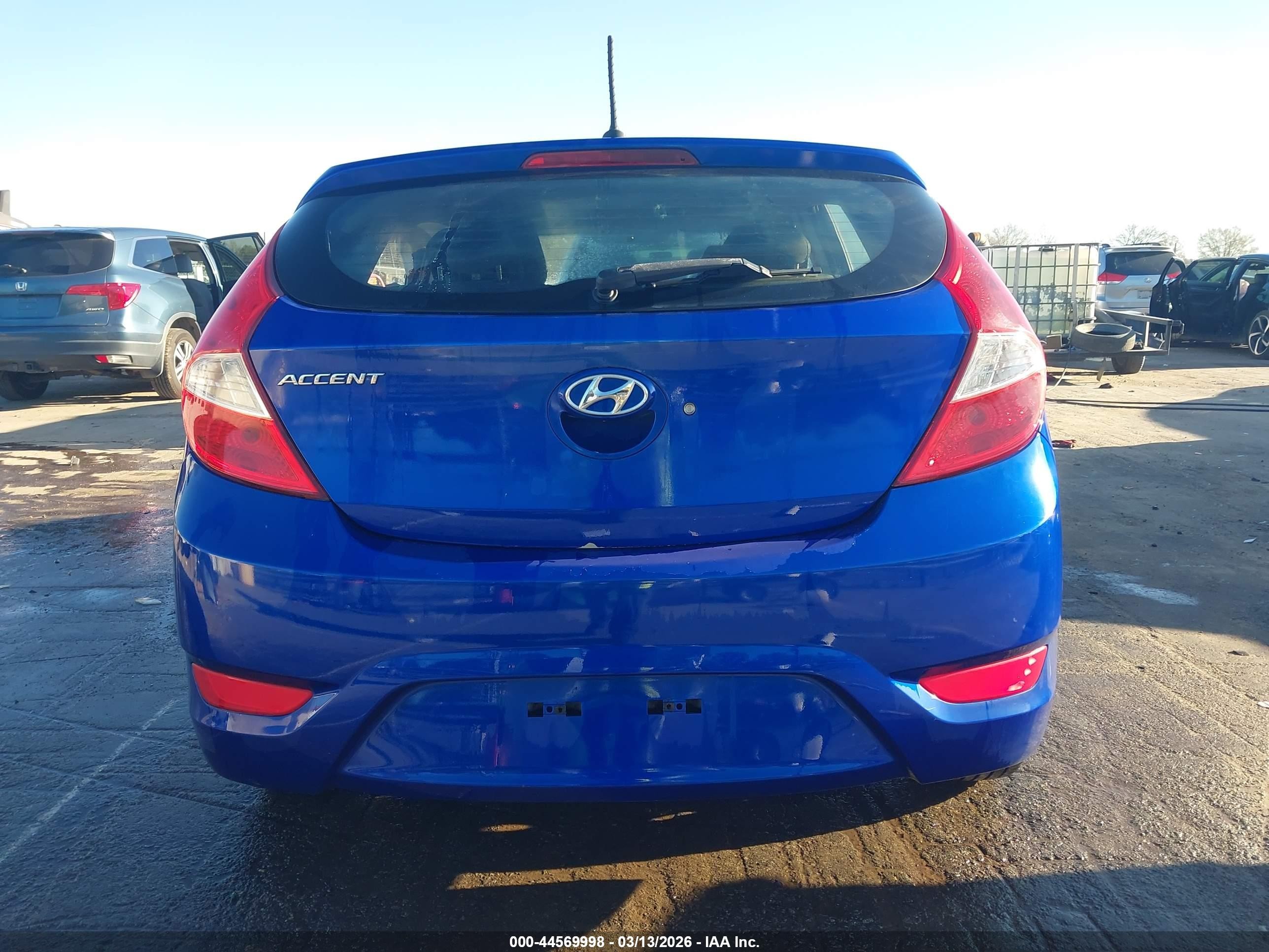 2013 Hyundai Accent Gs Синий vin: KMHCT5AE9DU127500