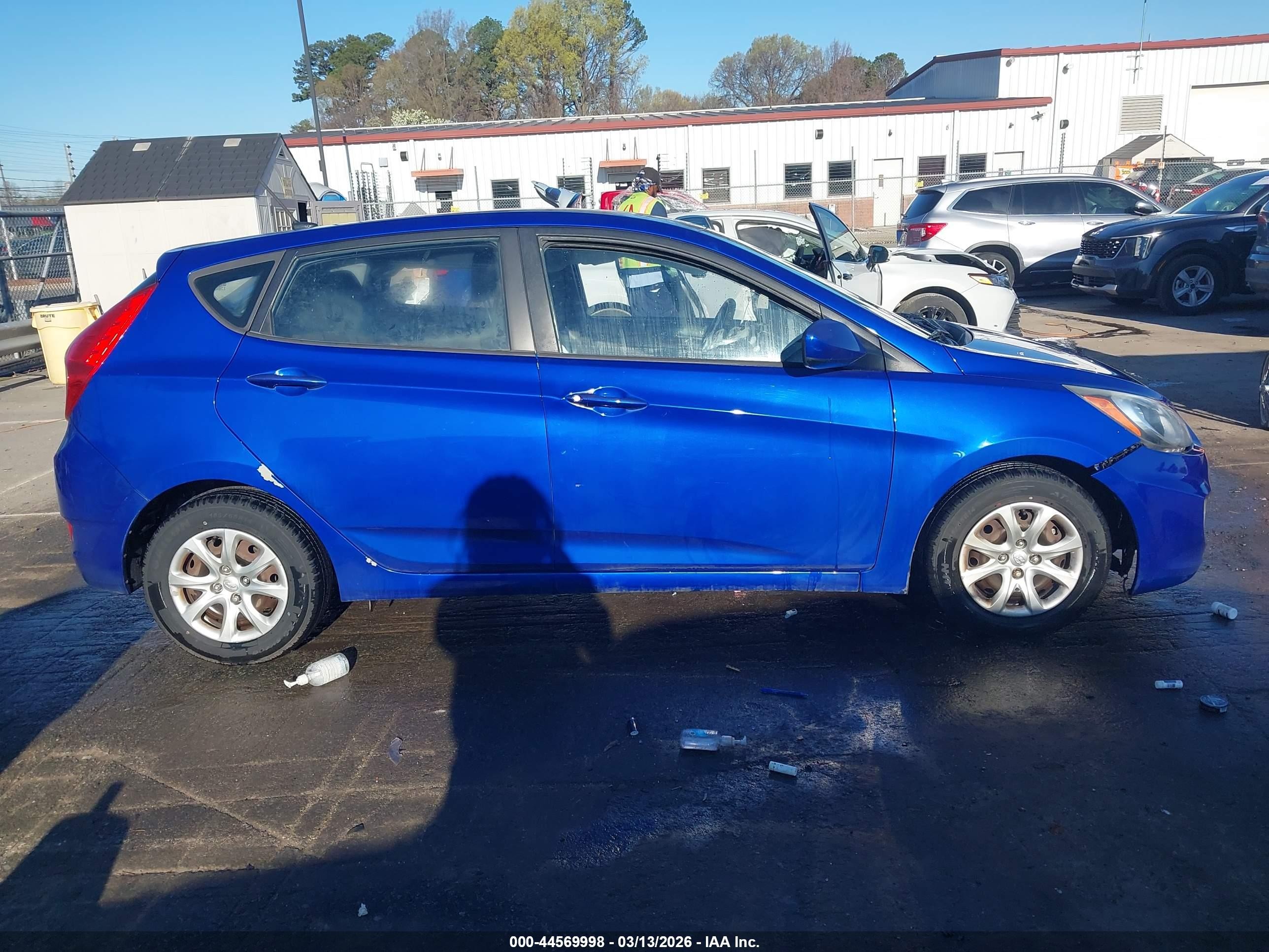 2013 Hyundai Accent Gs Синий vin: KMHCT5AE9DU127500