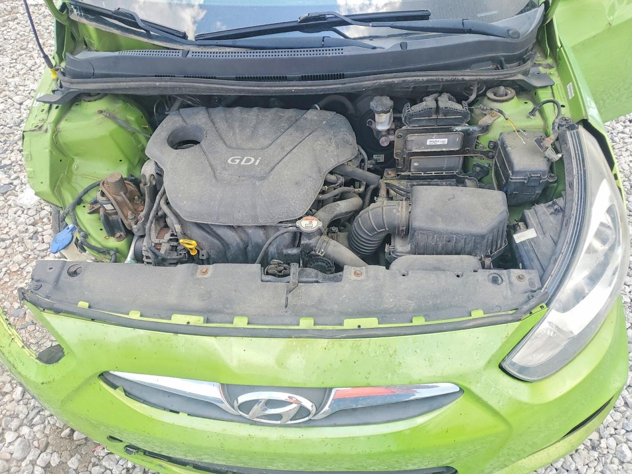 2013 Hyundai Accent Gs Green vin: KMHCT5AE9DU138917