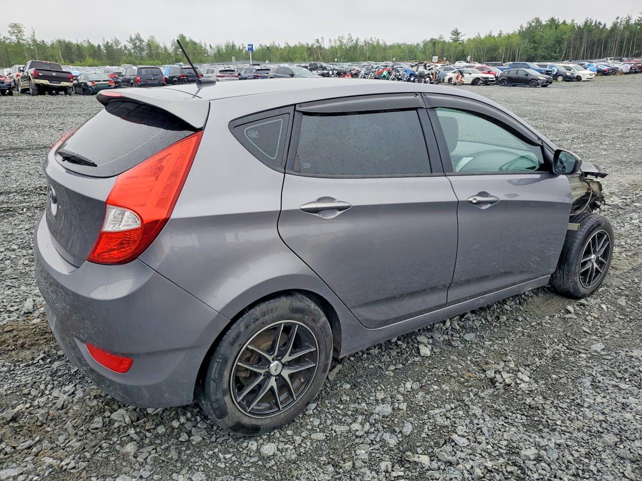 2014 Hyundai Accent Gs Gray vin: KMHCT5AE9EU145027