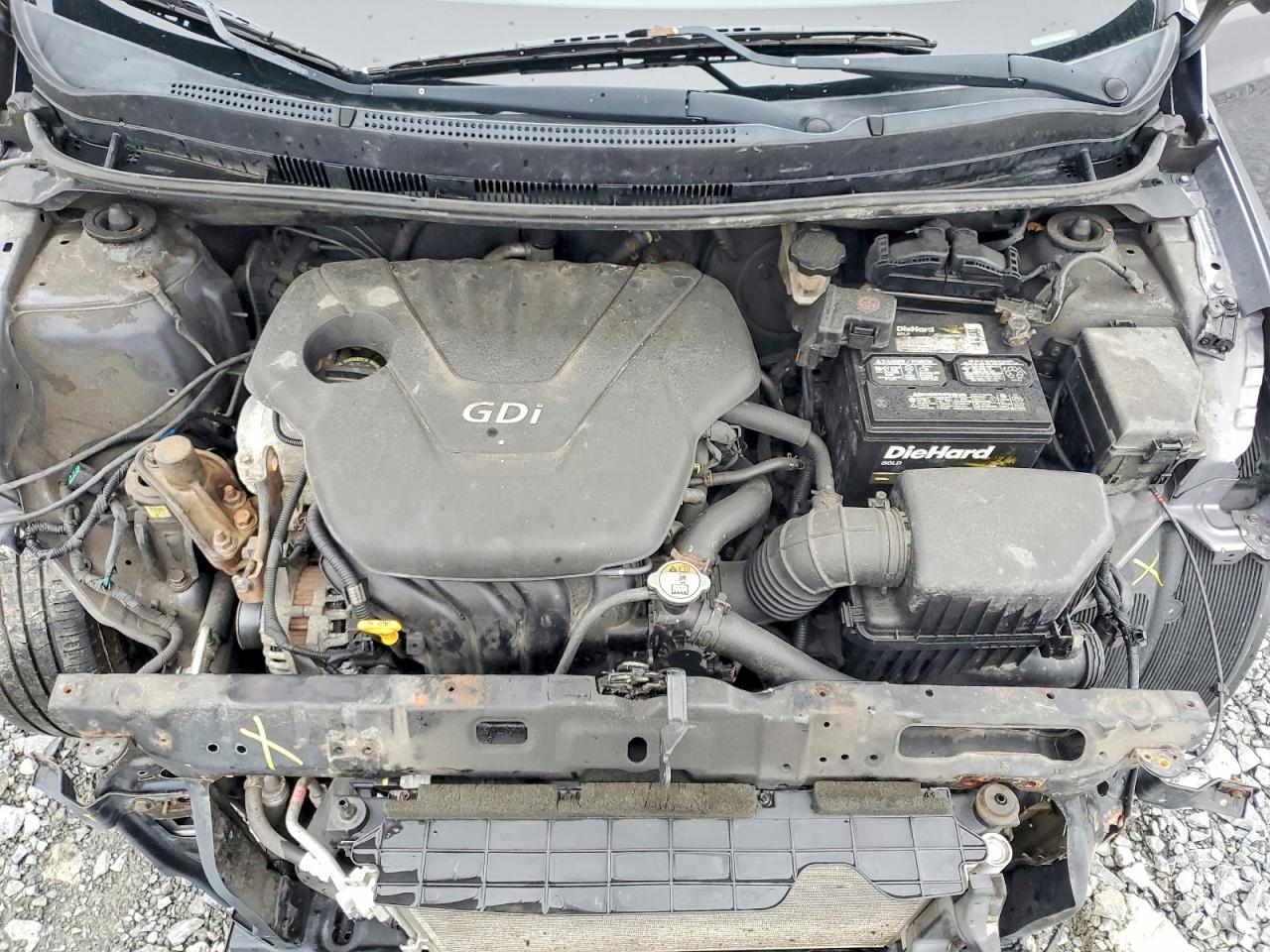 2014 Hyundai Accent Gs Gray vin: KMHCT5AE9EU145027