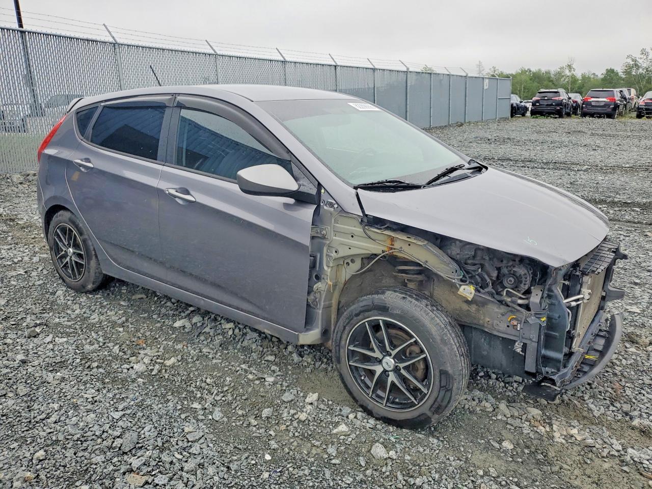 2014 Hyundai Accent Gs Gray vin: KMHCT5AE9EU145027