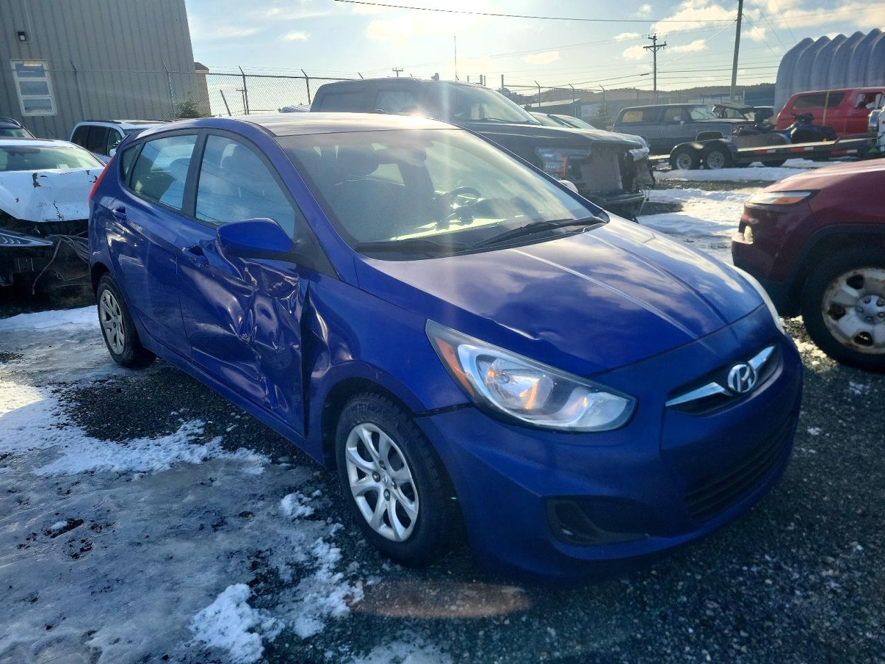 2014 Hyundai Accent Gls Blue vin: KMHCT5AE9EU184992