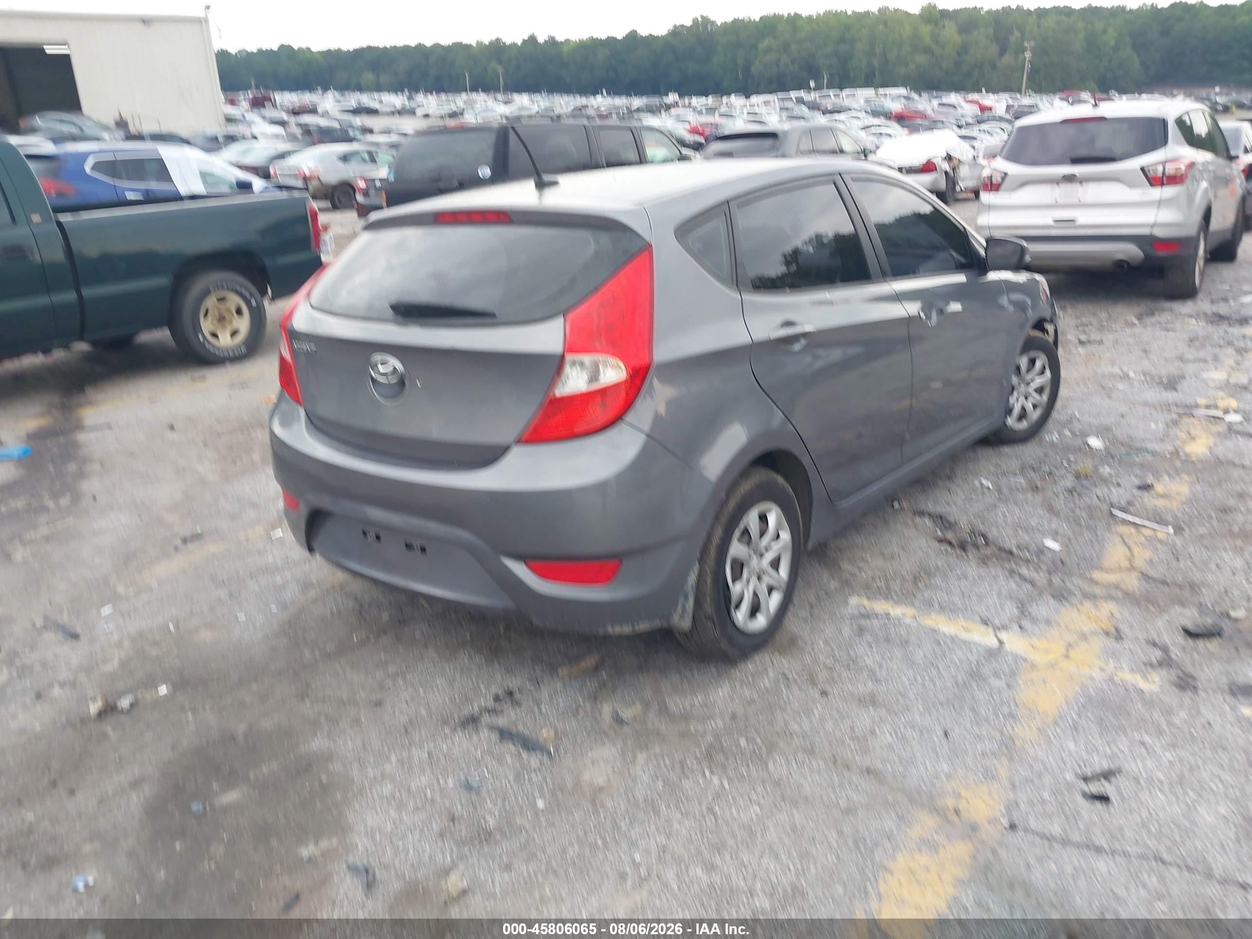 2014 Hyundai Accent Gs Серый vin: KMHCT5AE9EU194132