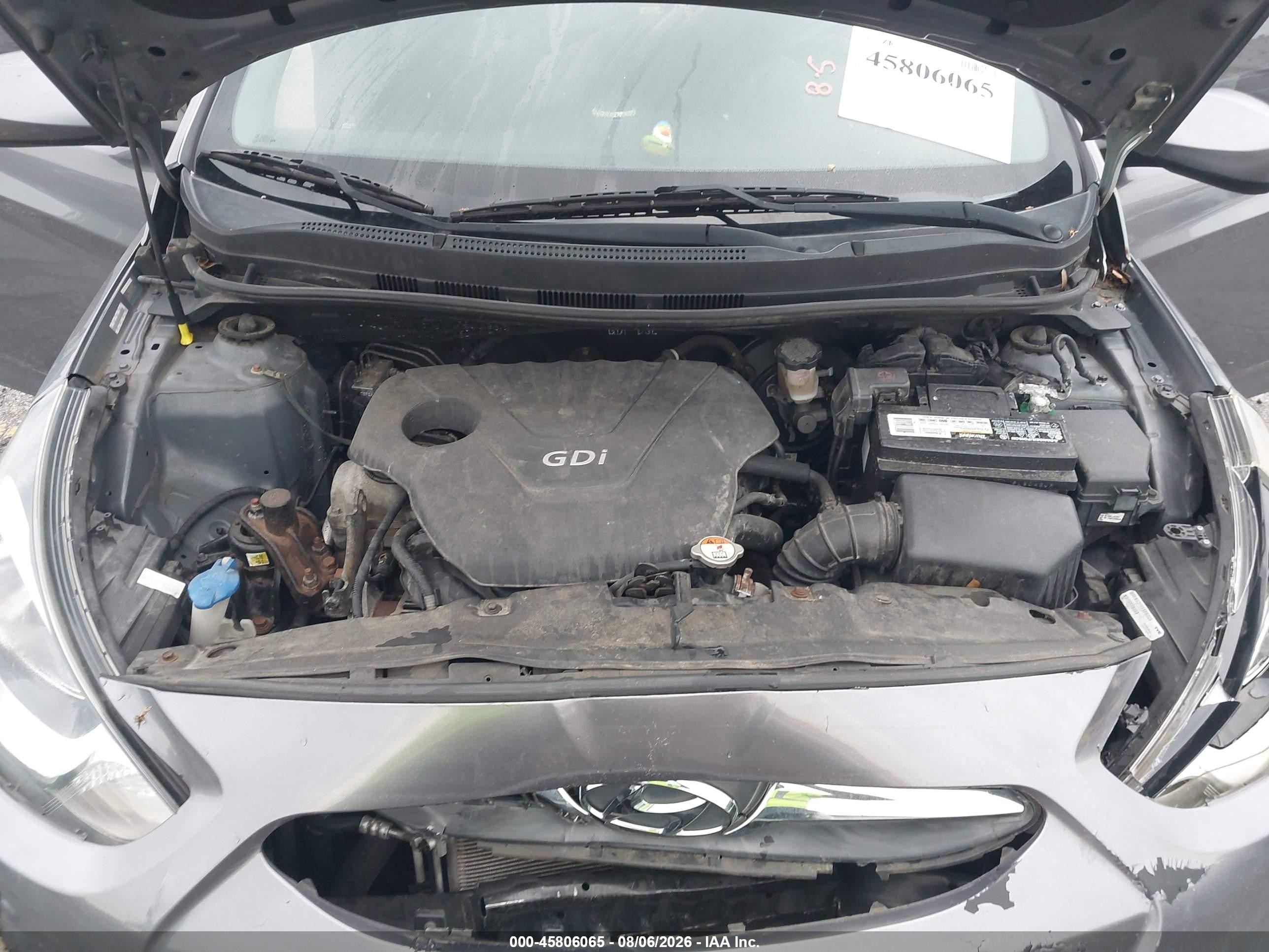 2014 Hyundai Accent Gs Серый vin: KMHCT5AE9EU194132