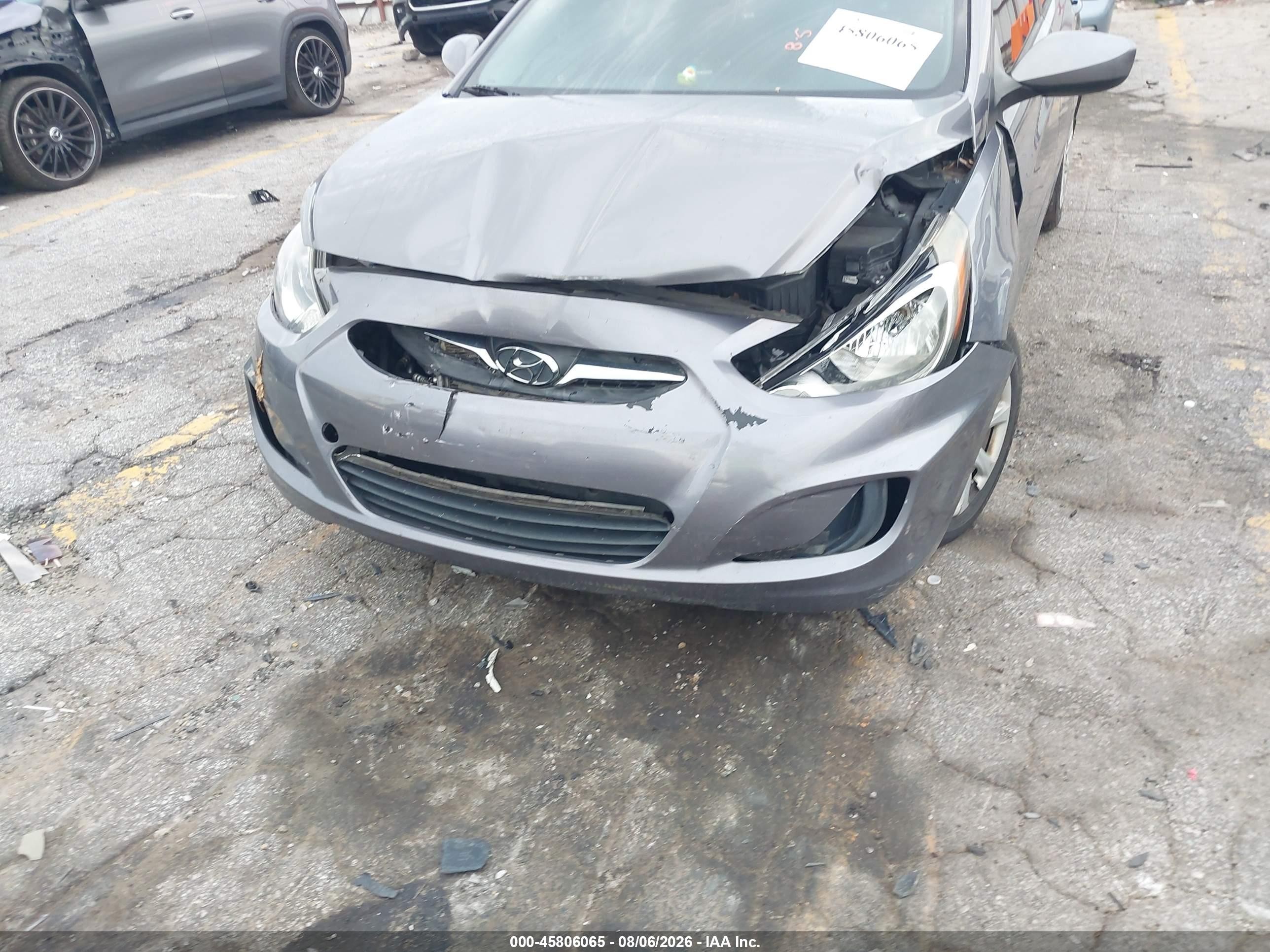 2014 Hyundai Accent Gs Серый vin: KMHCT5AE9EU194132