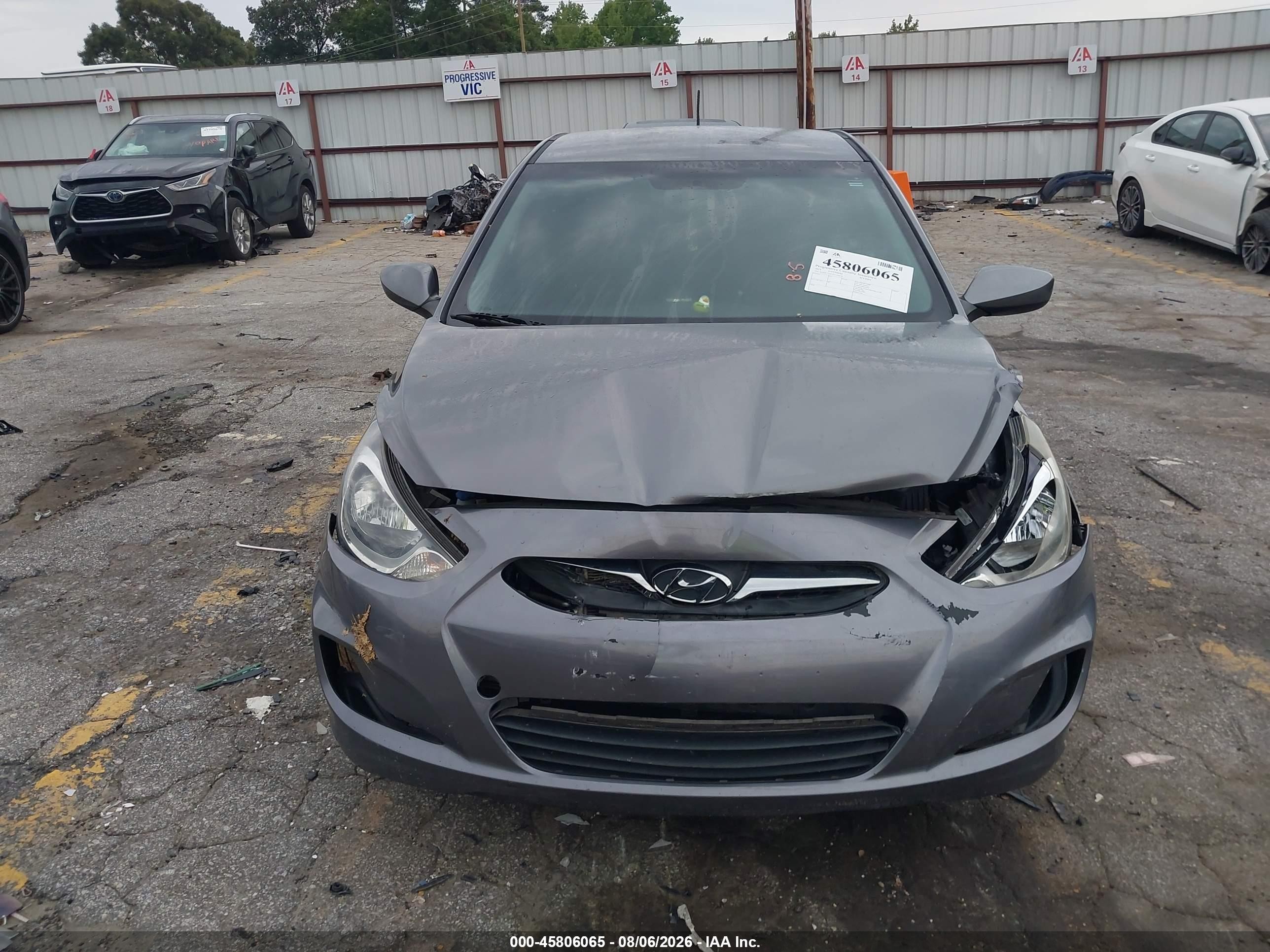 2014 Hyundai Accent Gs Серый vin: KMHCT5AE9EU194132
