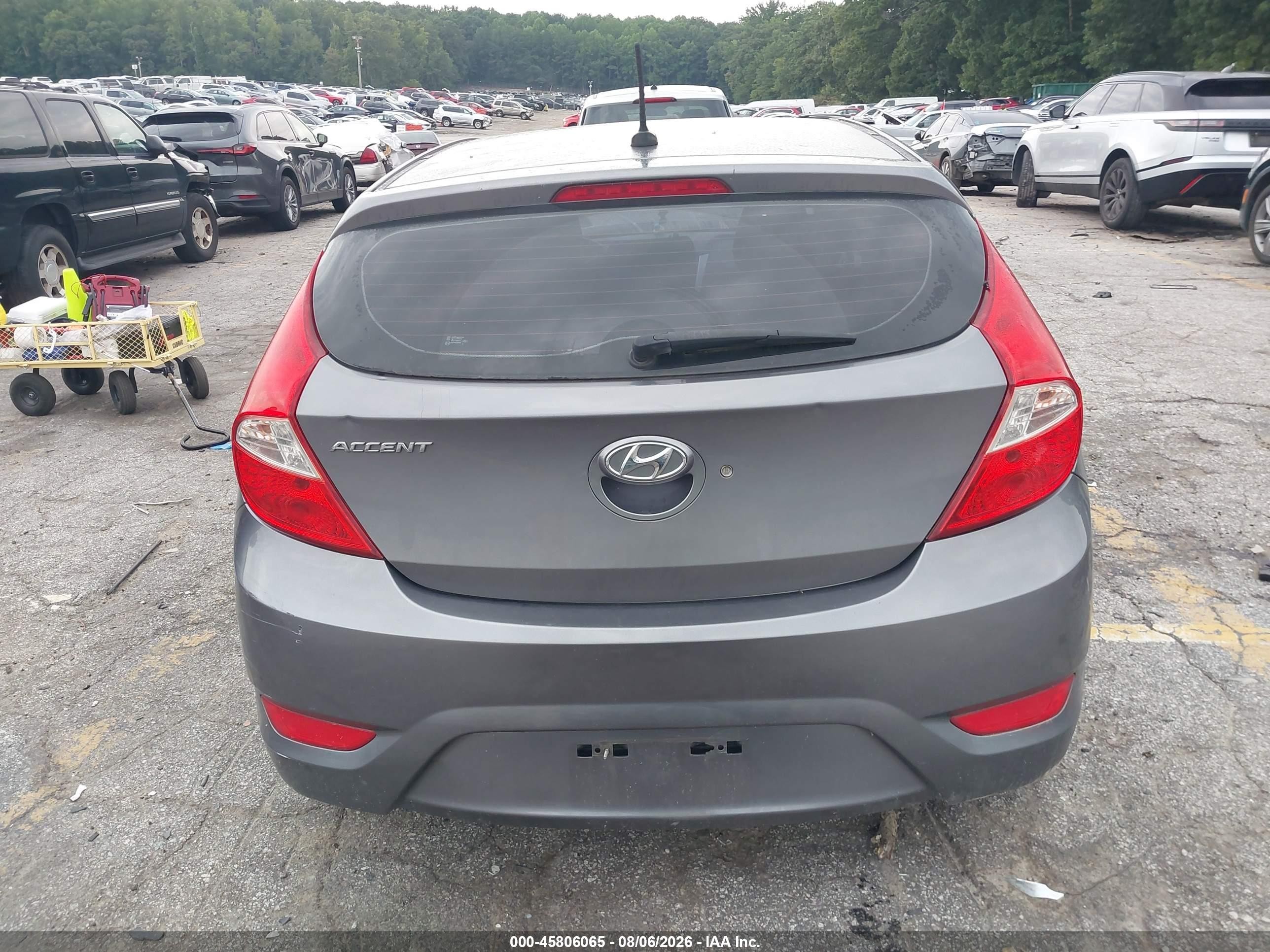 2014 Hyundai Accent Gs Серый vin: KMHCT5AE9EU194132
