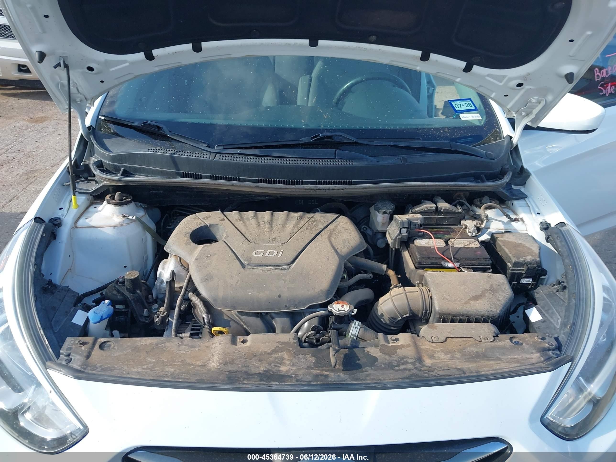 2015 Hyundai Accent Gs White vin: KMHCT5AE9FU201467
