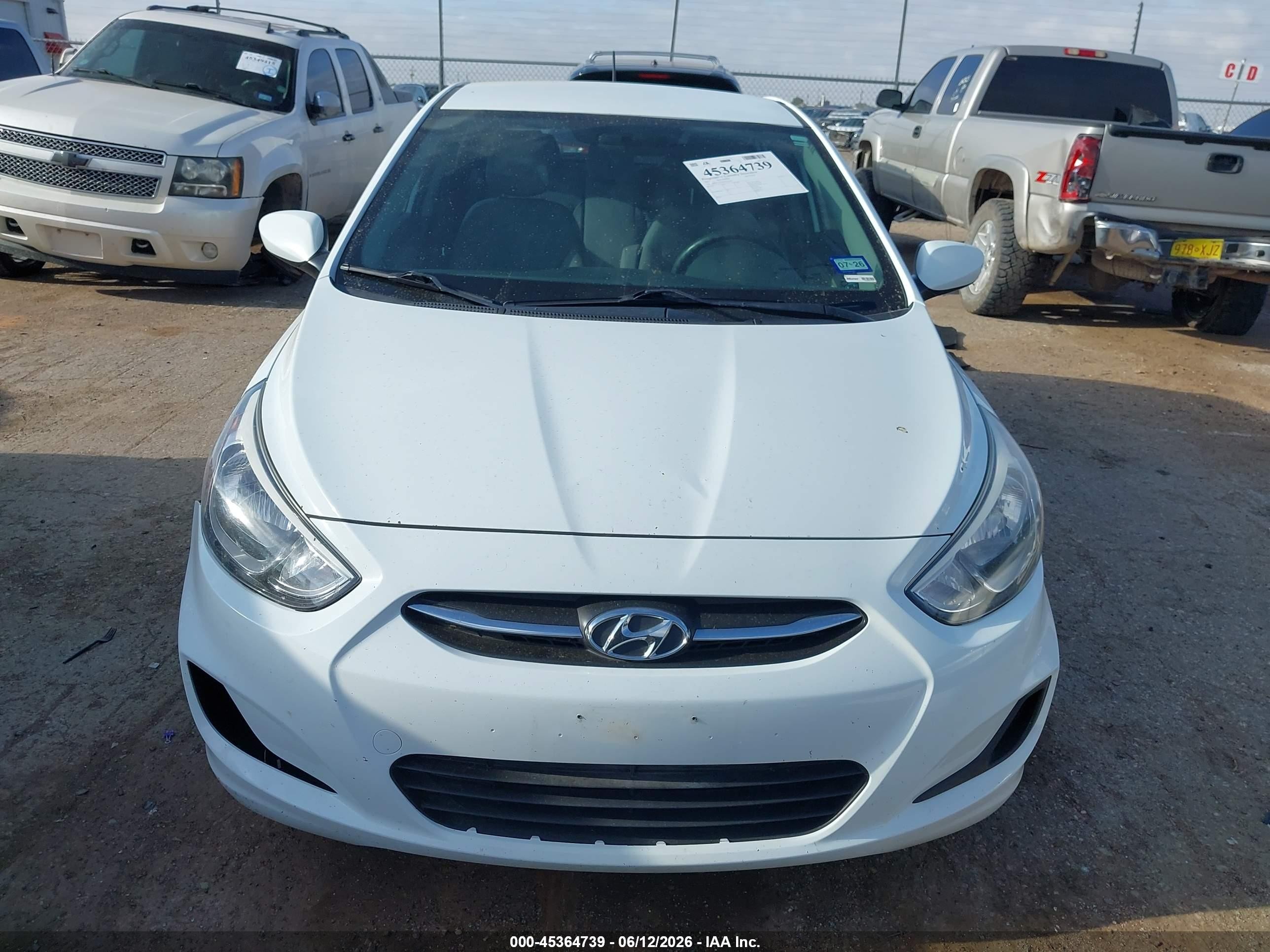 2015 Hyundai Accent Gs White vin: KMHCT5AE9FU201467