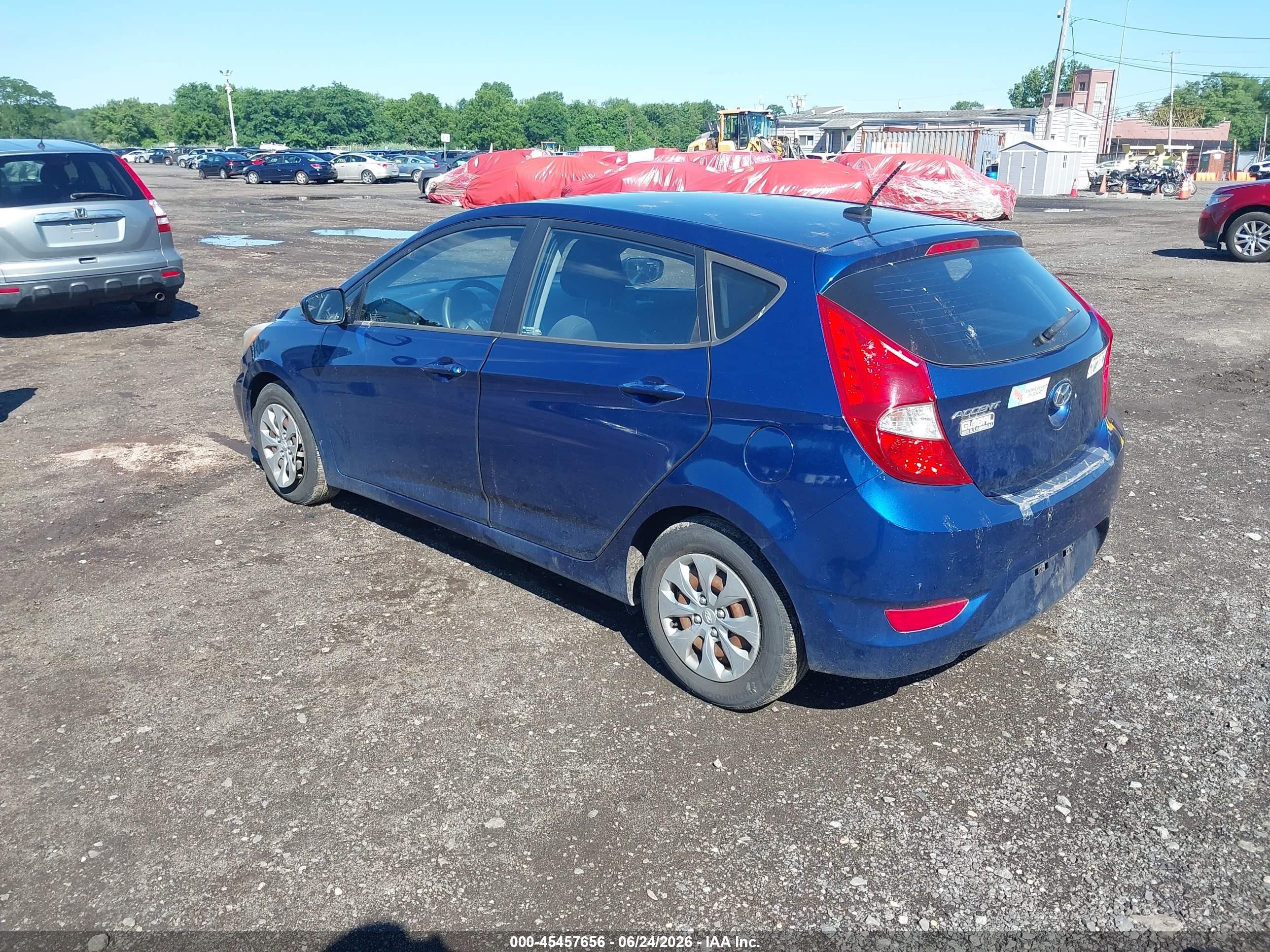 2015 Hyundai Accent Gs Blue vin: KMHCT5AE9FU213697