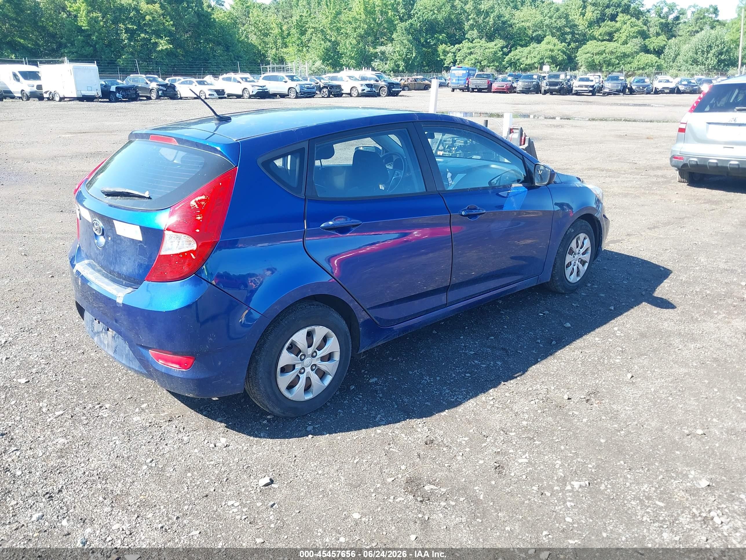 2015 Hyundai Accent Gs Blue vin: KMHCT5AE9FU213697