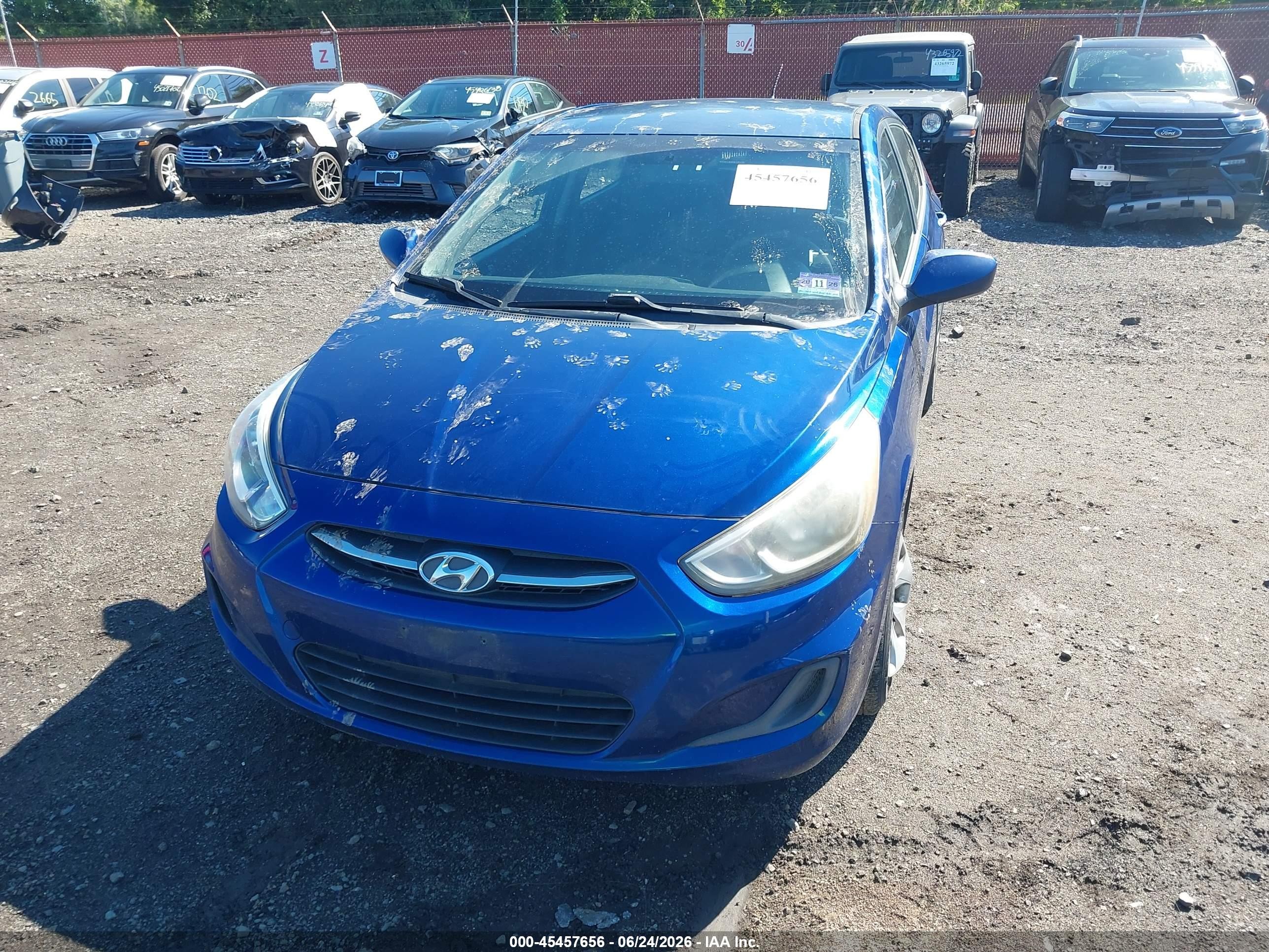 2015 Hyundai Accent Gs Blue vin: KMHCT5AE9FU213697