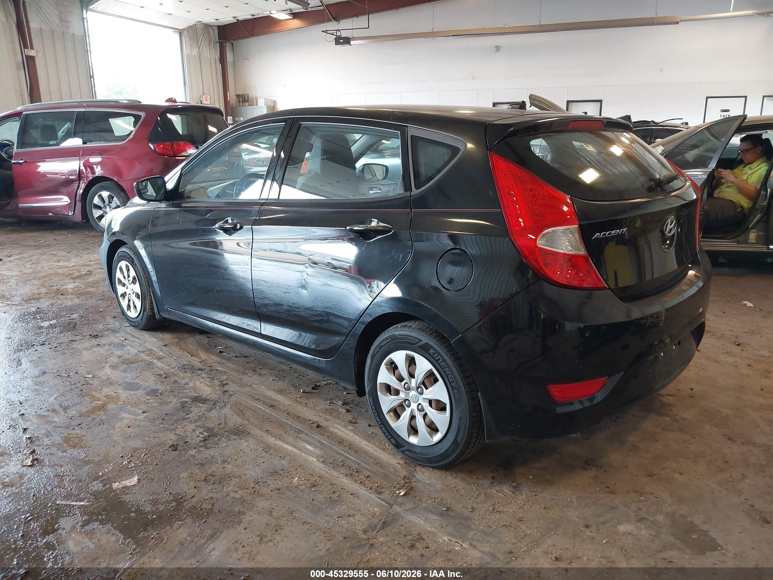 2015 Hyundai Accent Gs Black vin: KMHCT5AE9FU220438