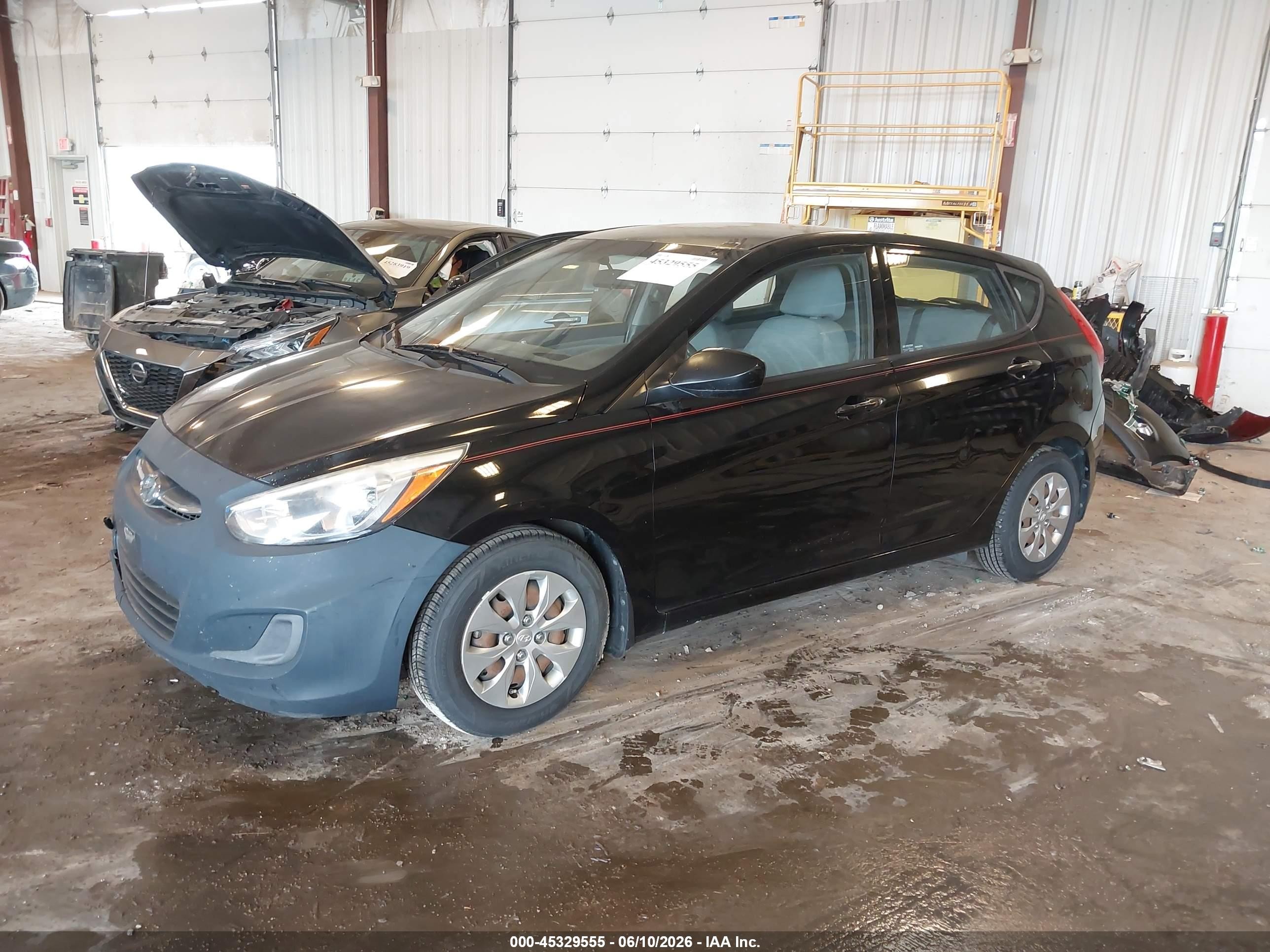 2015 Hyundai Accent Gs Black vin: KMHCT5AE9FU220438