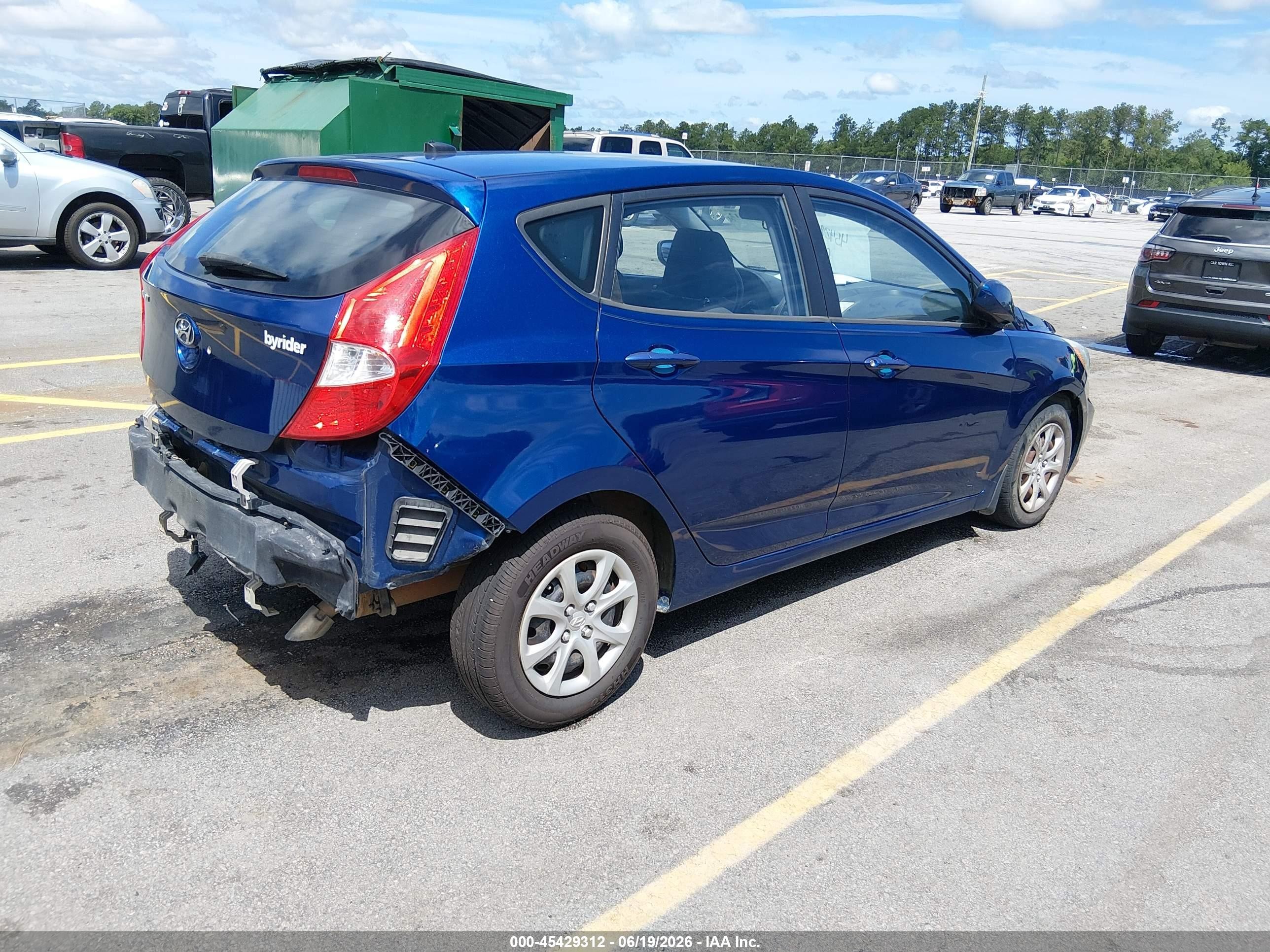 2015 Hyundai Accent Gs Синий vin: KMHCT5AE9FU222691
