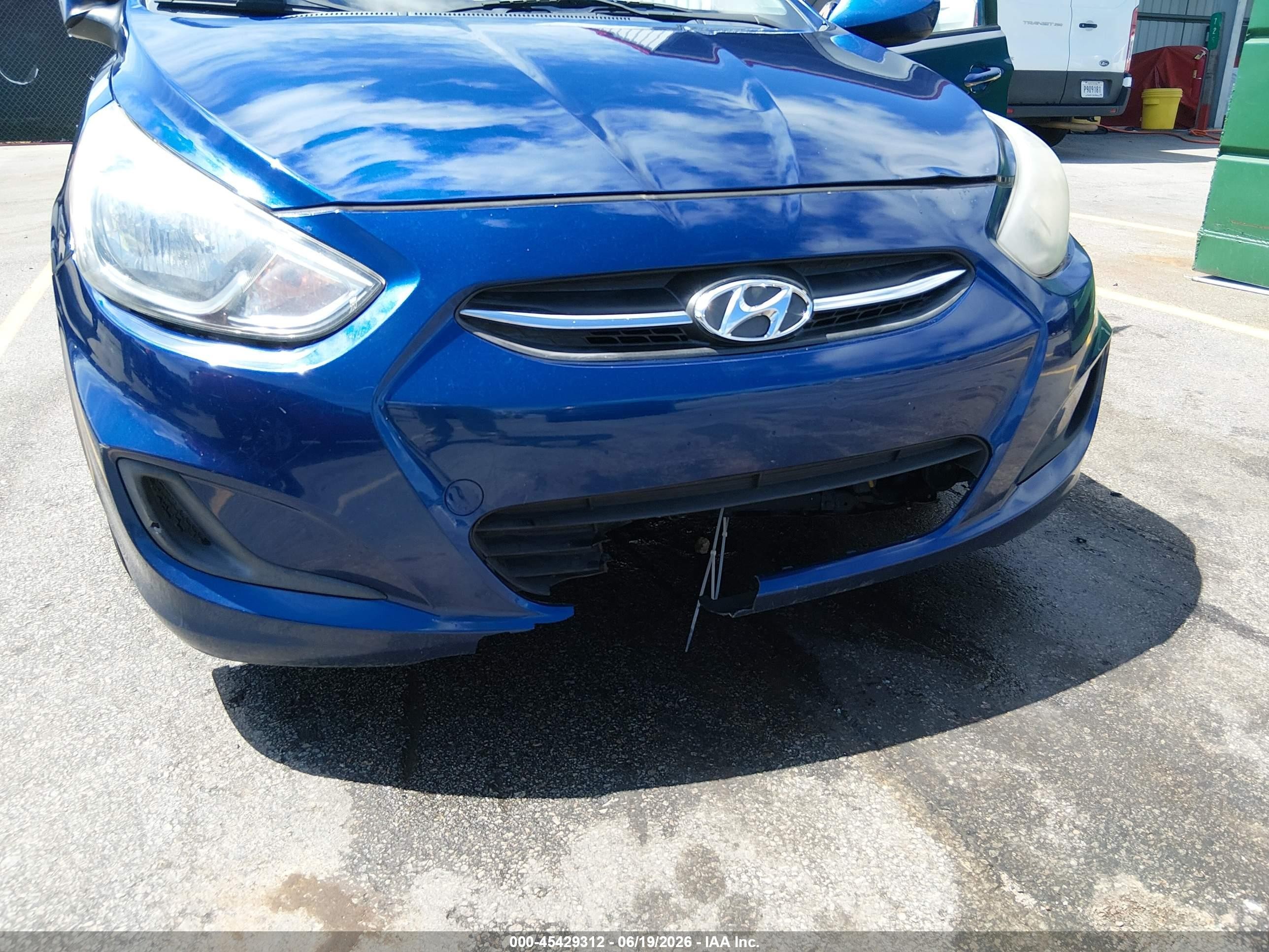 2015 Hyundai Accent Gs Синий vin: KMHCT5AE9FU222691
