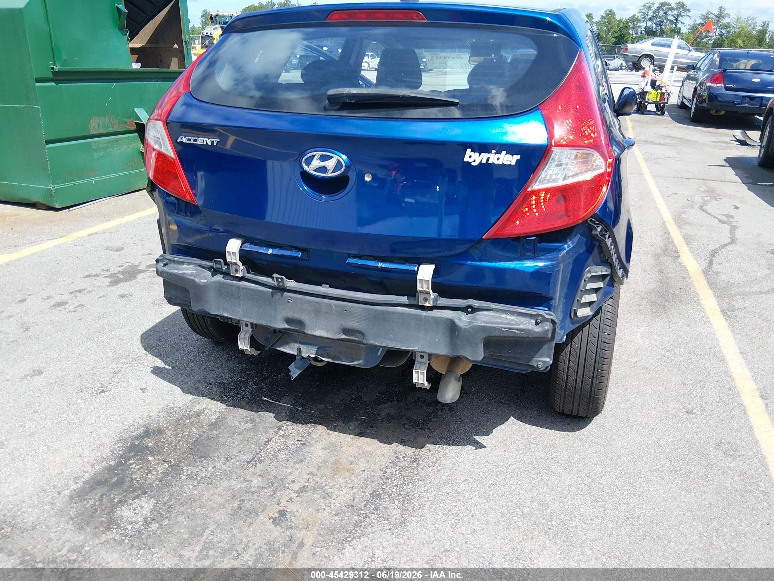 2015 Hyundai Accent Gs Синий vin: KMHCT5AE9FU222691