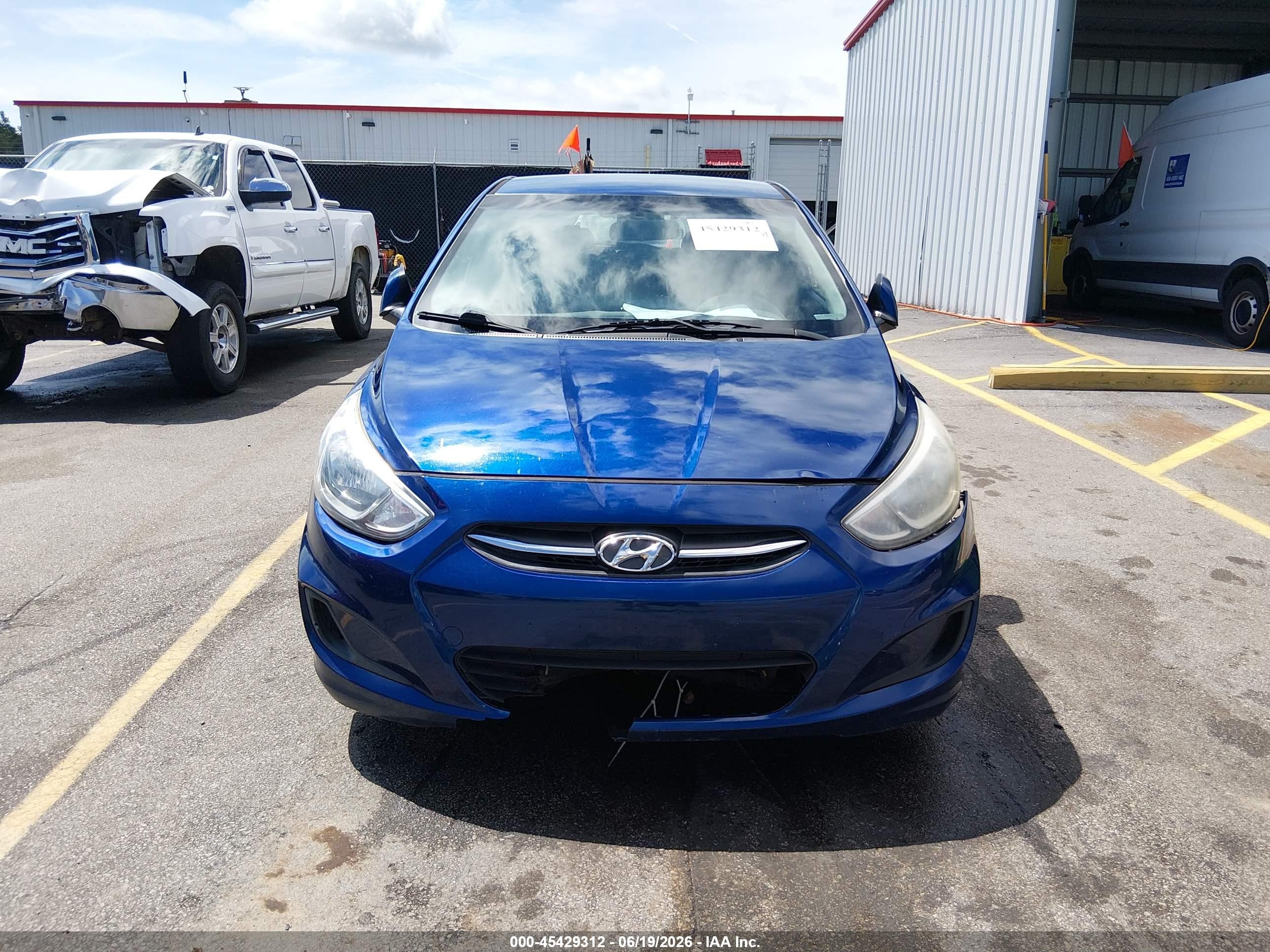 2015 Hyundai Accent Gs Синий vin: KMHCT5AE9FU222691