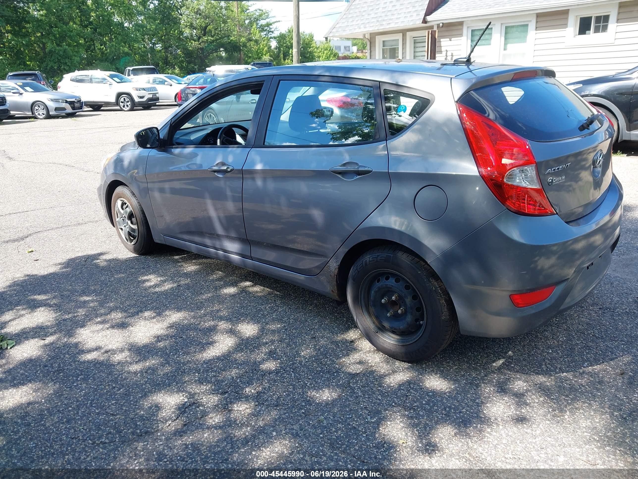 2015 Hyundai Accent Gs Gray vin: KMHCT5AE9FU224263