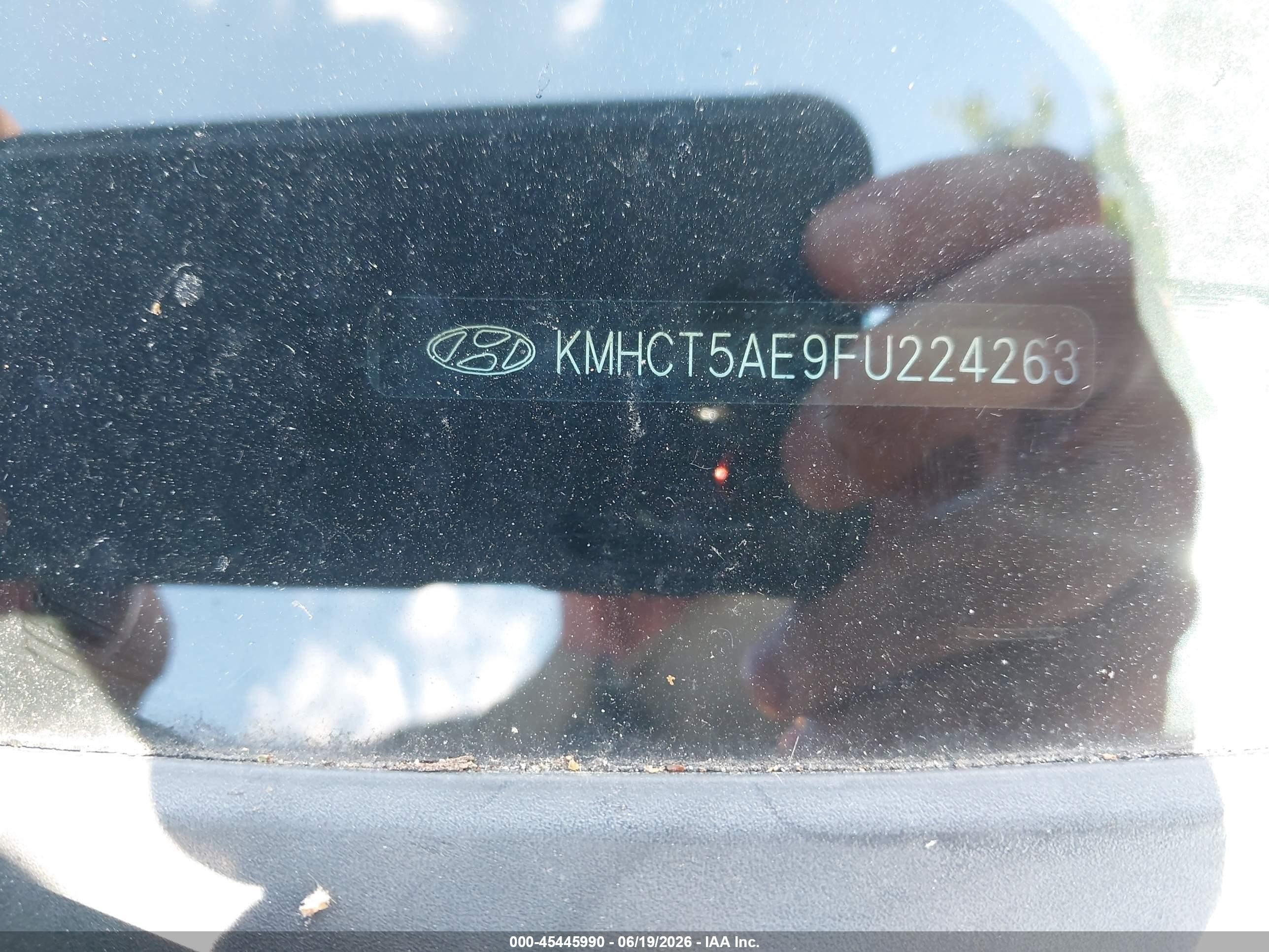 2015 Hyundai Accent Gs Gray vin: KMHCT5AE9FU224263