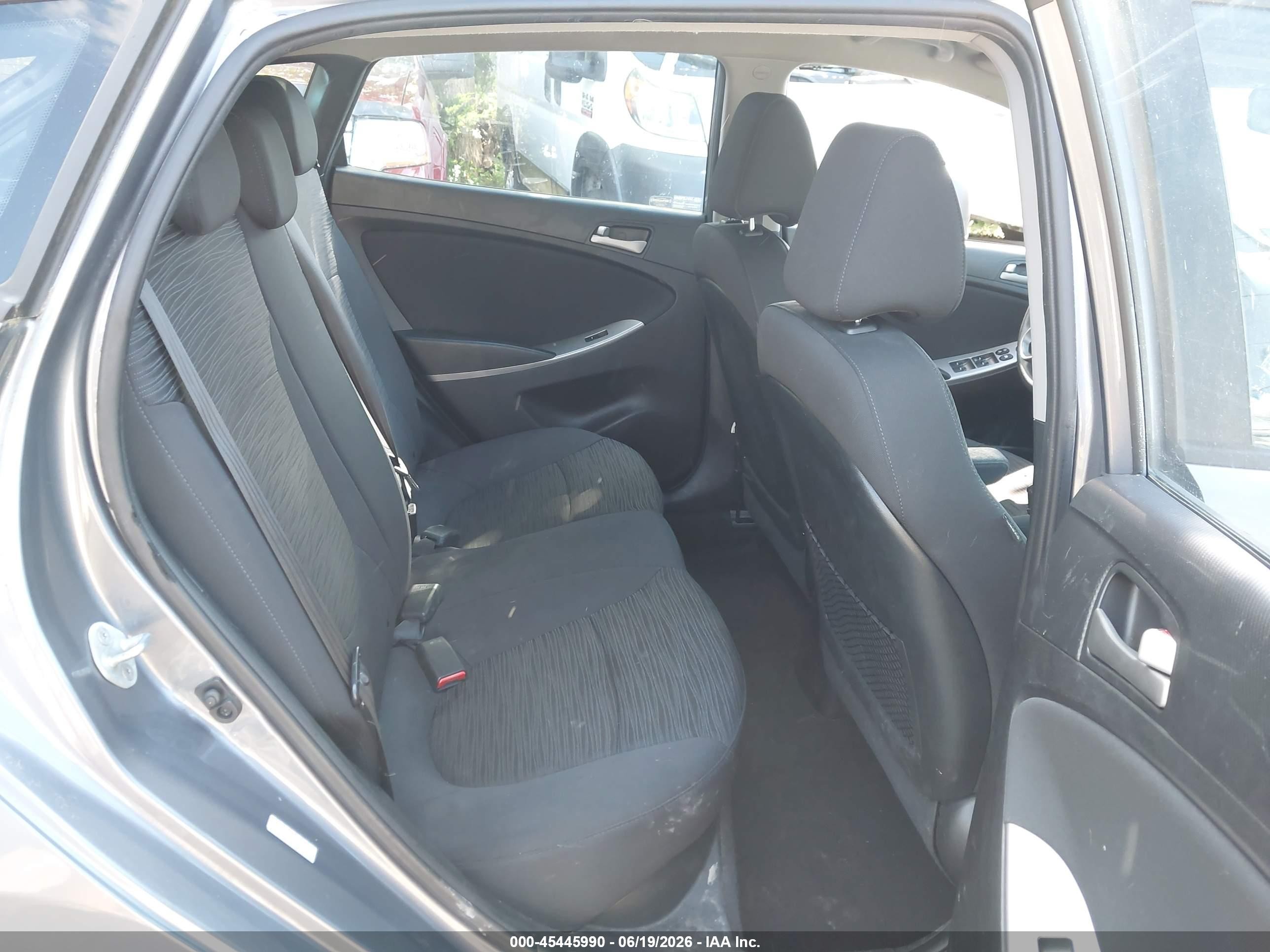 2015 Hyundai Accent Gs Gray vin: KMHCT5AE9FU224263