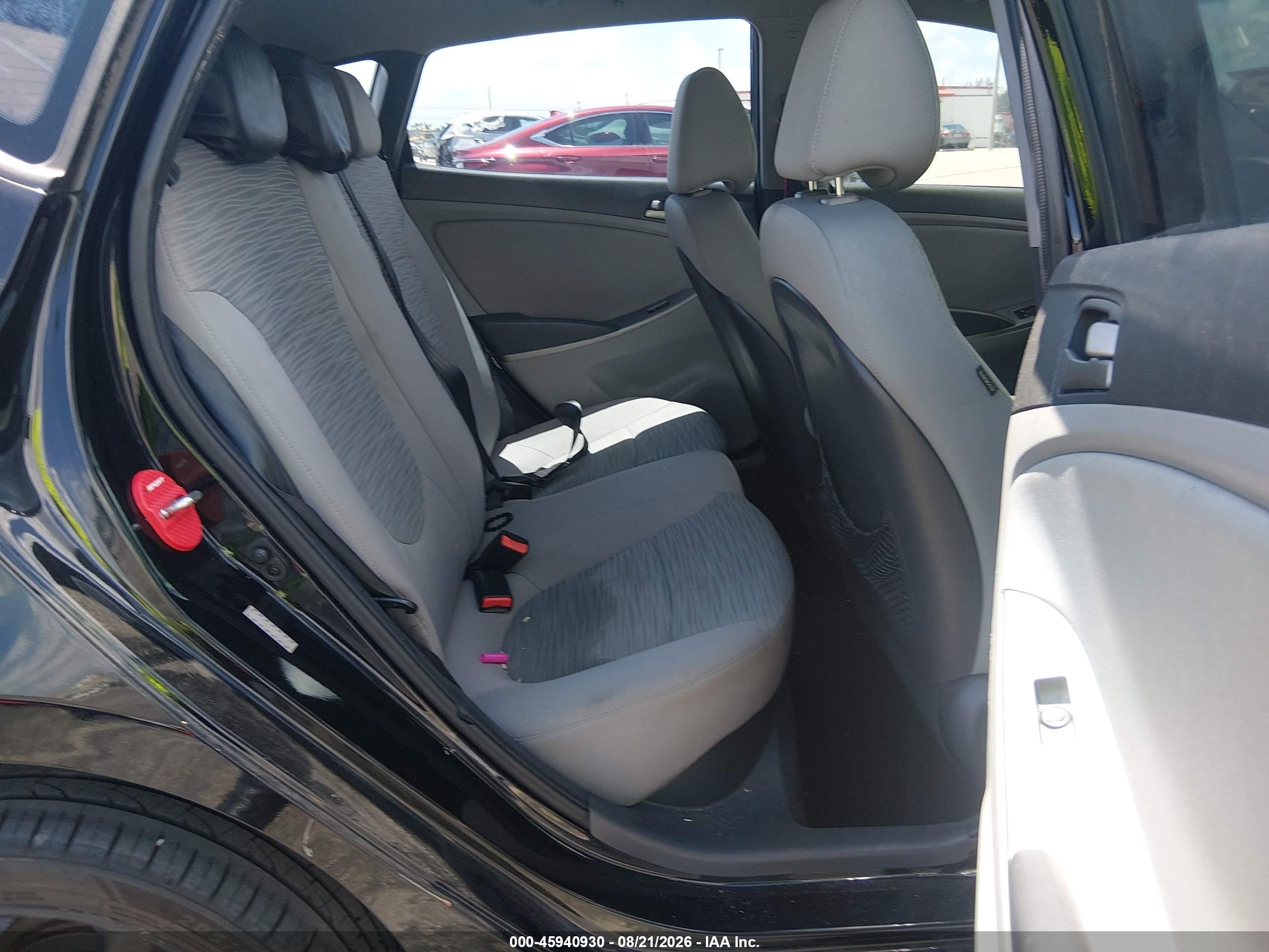 2015 Hyundai Accent Gs Black vin: KMHCT5AEOFU226077