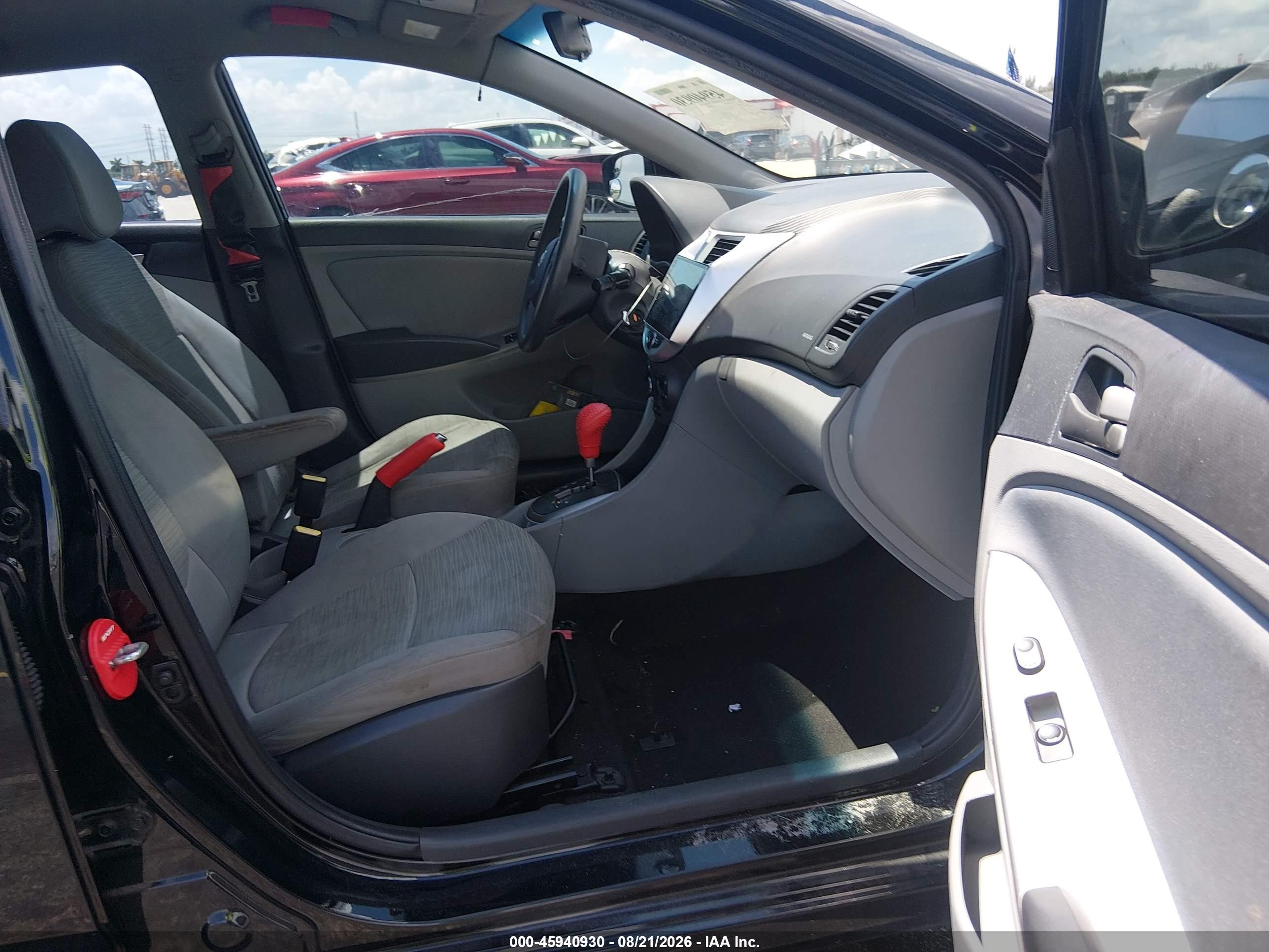 2015 Hyundai Accent Gs Black vin: KMHCT5AEOFU226077