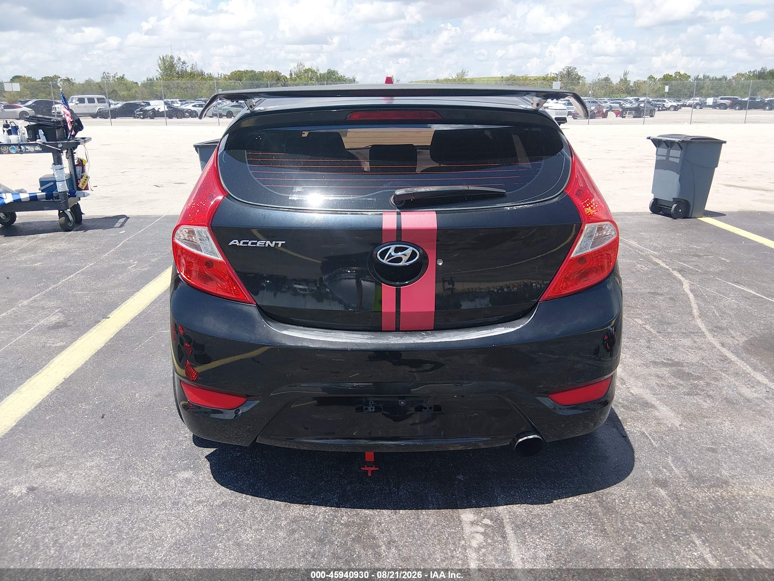 2015 Hyundai Accent Gs Black vin: KMHCT5AEOFU226077