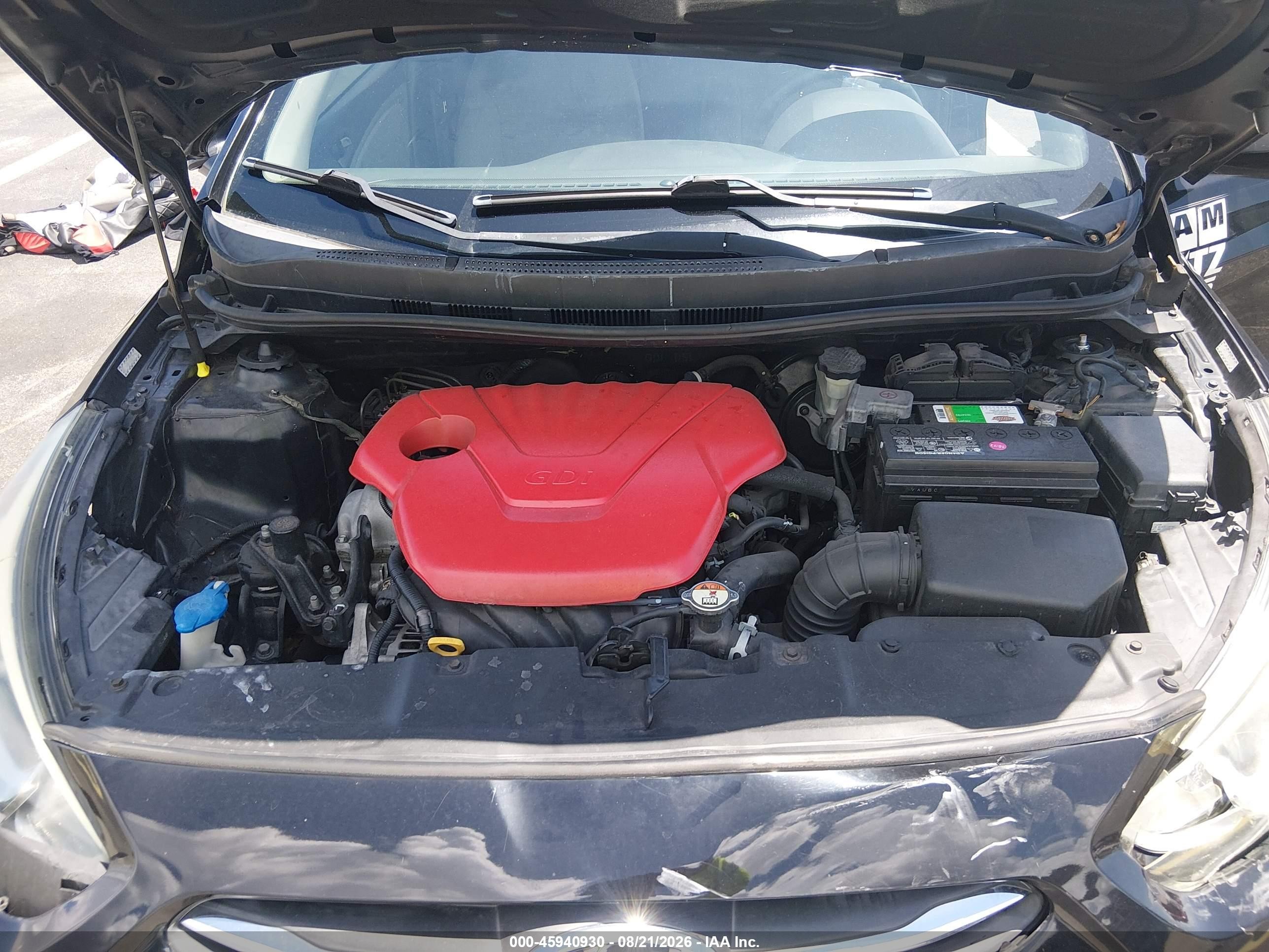 2015 Hyundai Accent Gs Black vin: KMHCT5AEOFU226077