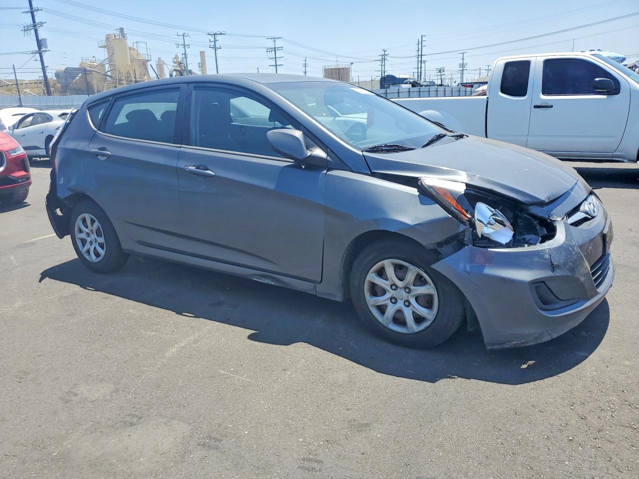 2012 Hyundai Accent Gs Gray vin: KMHCT5AEXCU015013