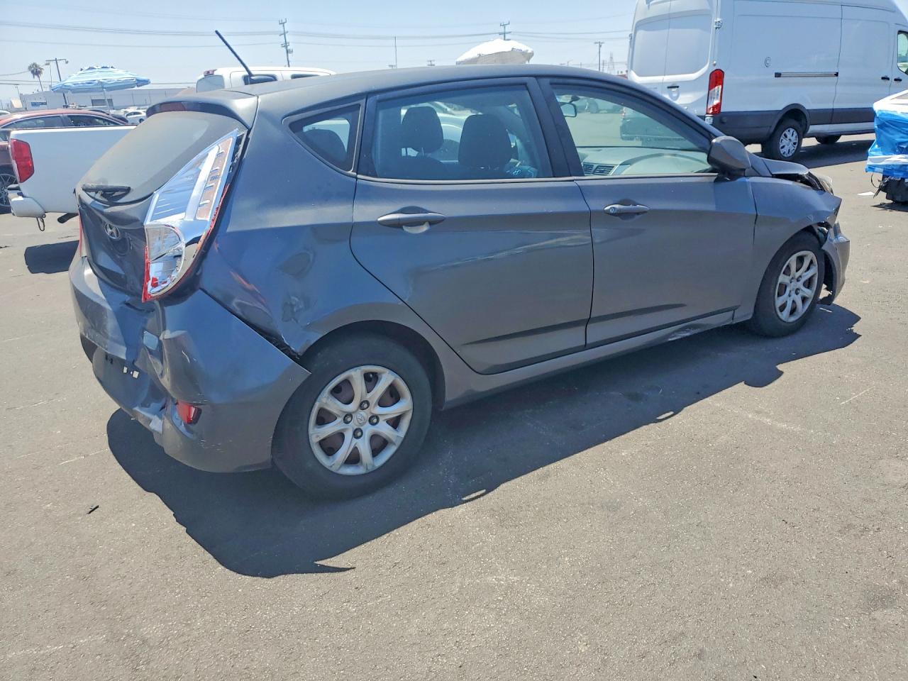2012 Hyundai Accent Gs Gray vin: KMHCT5AEXCU015013