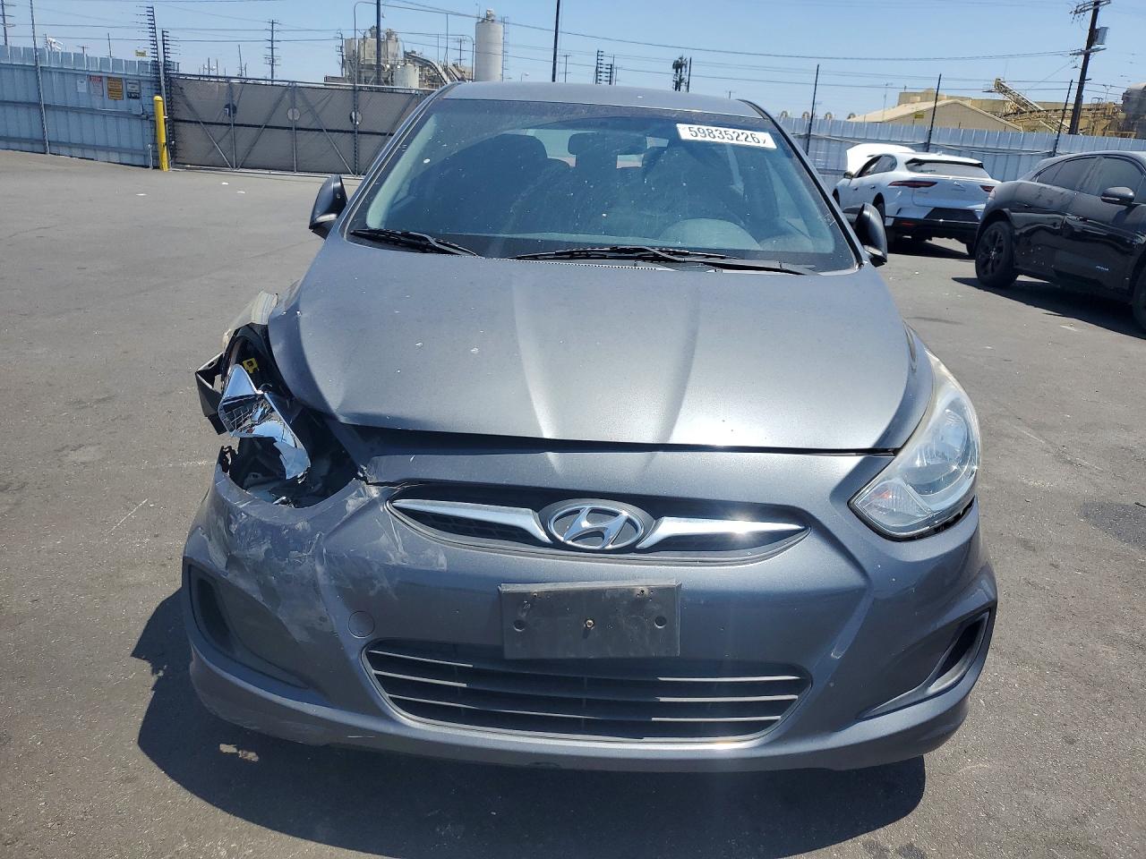 2012 Hyundai Accent Gs Gray vin: KMHCT5AEXCU015013